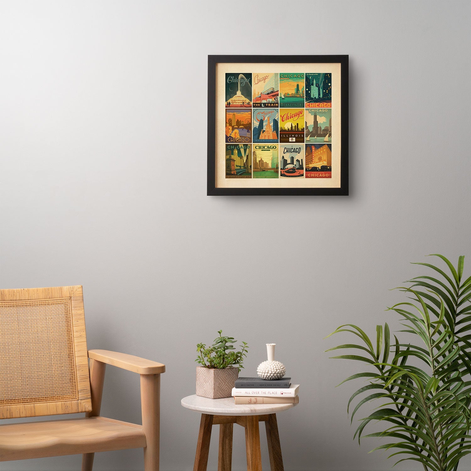 Anderson Design Group Chicago Multi Image Print Framed Wall Art