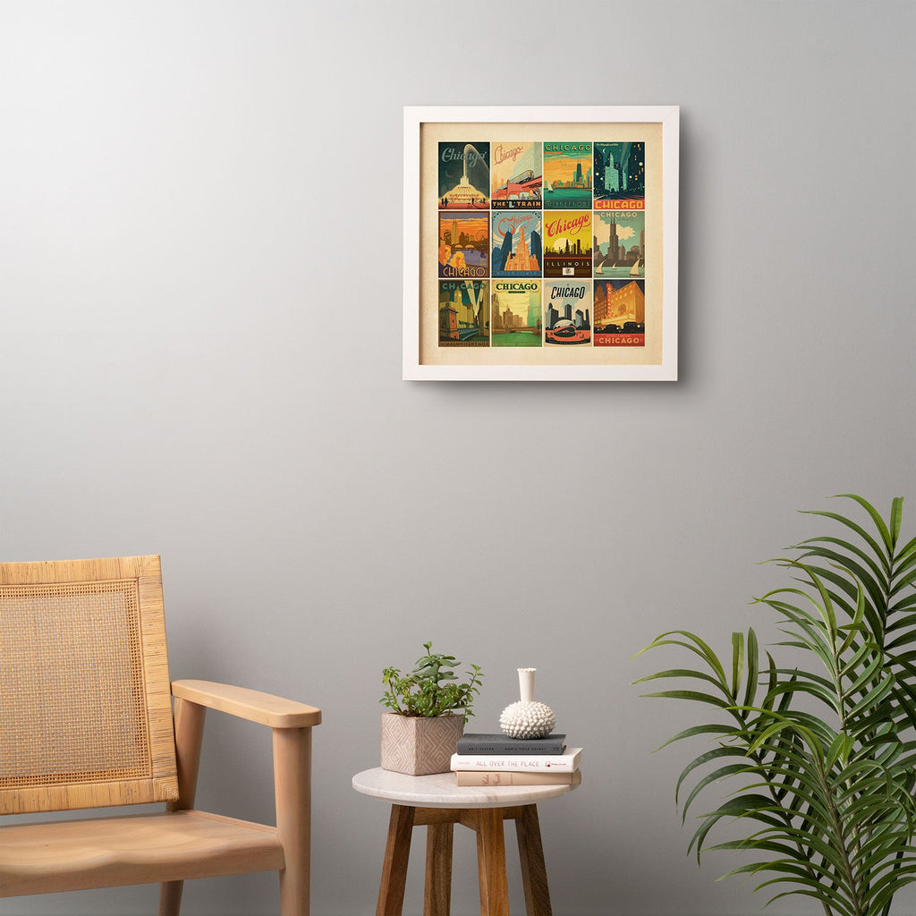 Anderson Design Group Chicago Multi Image Print Framed Wall Art