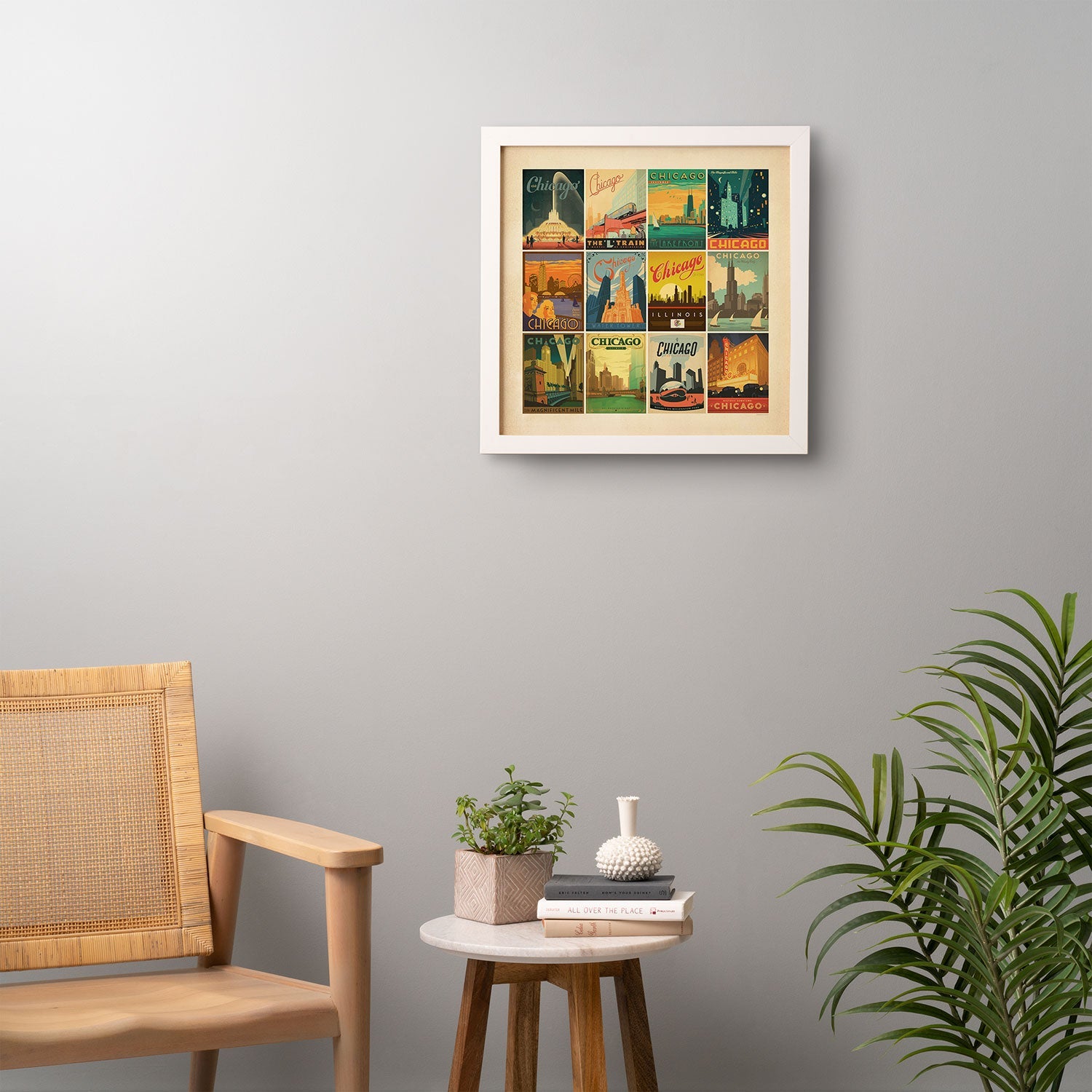 Anderson Design Group Chicago Multi Image Print Framed Wall Art