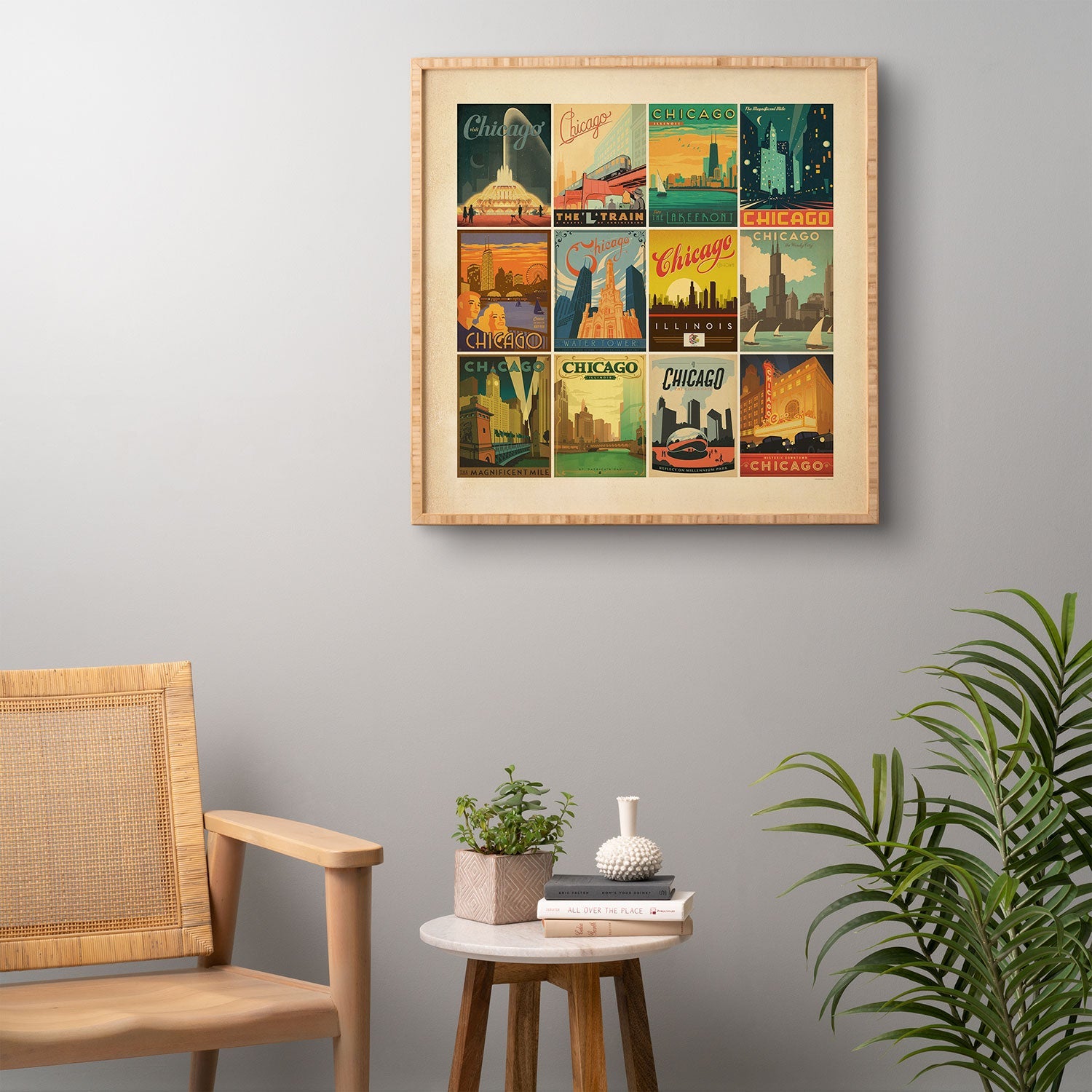 Anderson Design Group Chicago Multi Image Print Framed Wall Art
