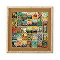 Anderson Design Group City Pattern Border Framed Wall Art