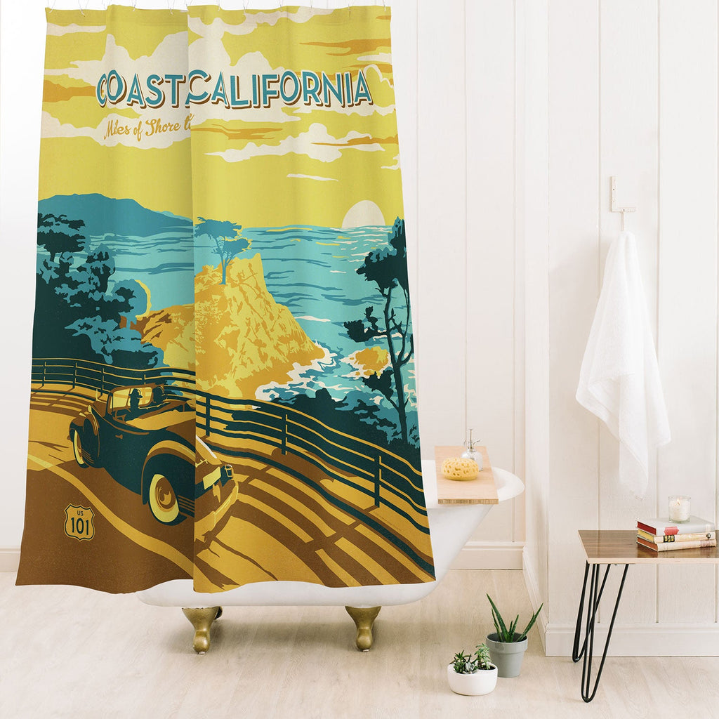 Anderson Design Group Coastal California Shower Curtain