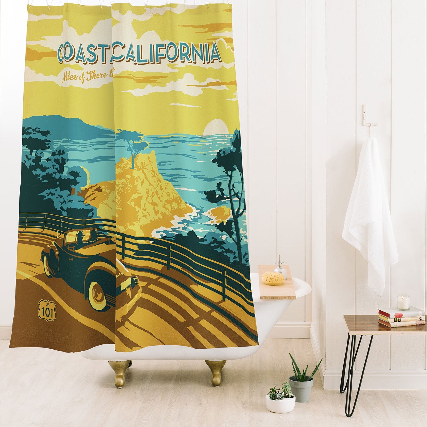 Anderson Design Group Coastal California Shower Curtain