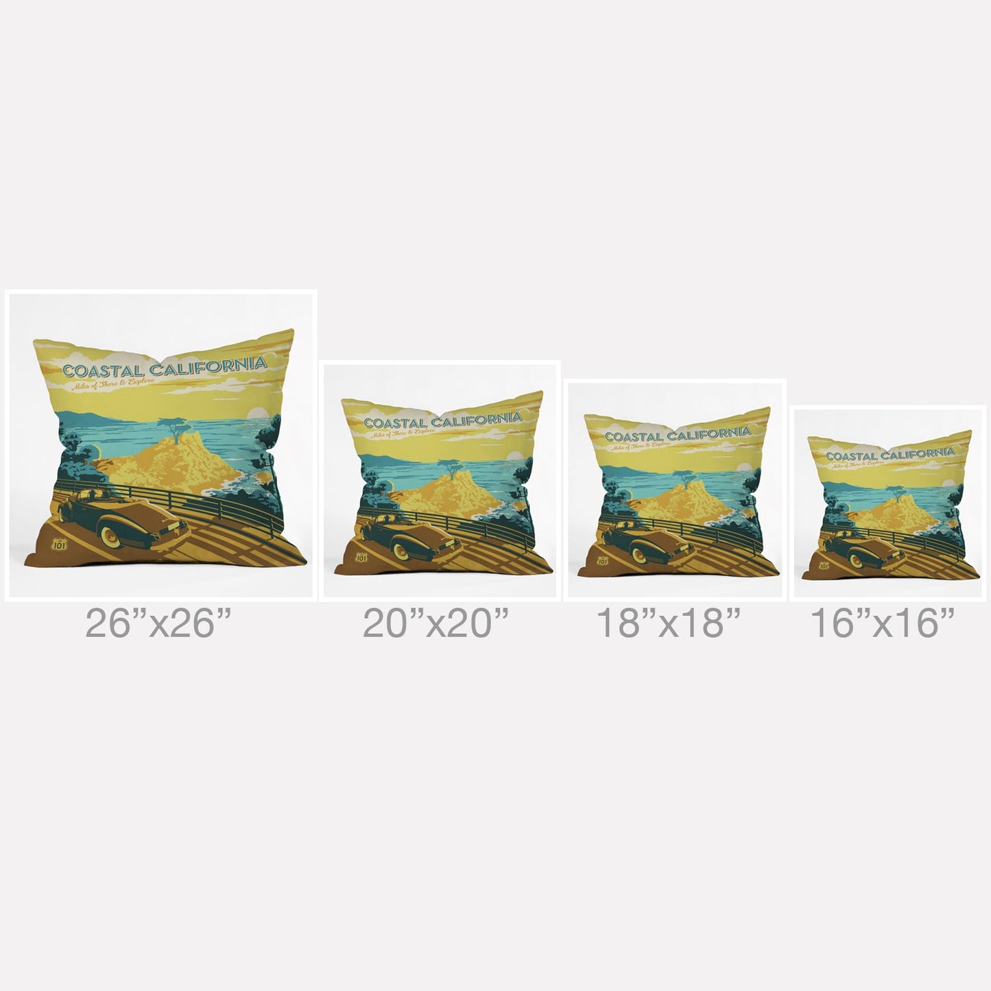 Anderson Design Group Coastal California Throw Pillow