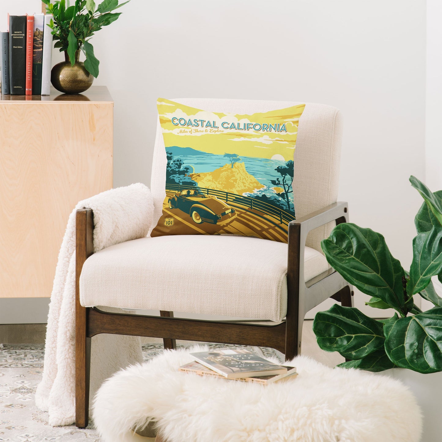 Anderson Design Group Coastal California Throw Pillow