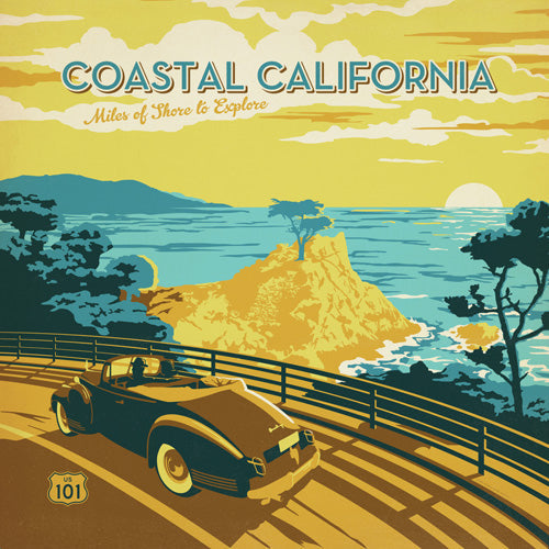 Anderson Design Group Coastal California Shower Curtain