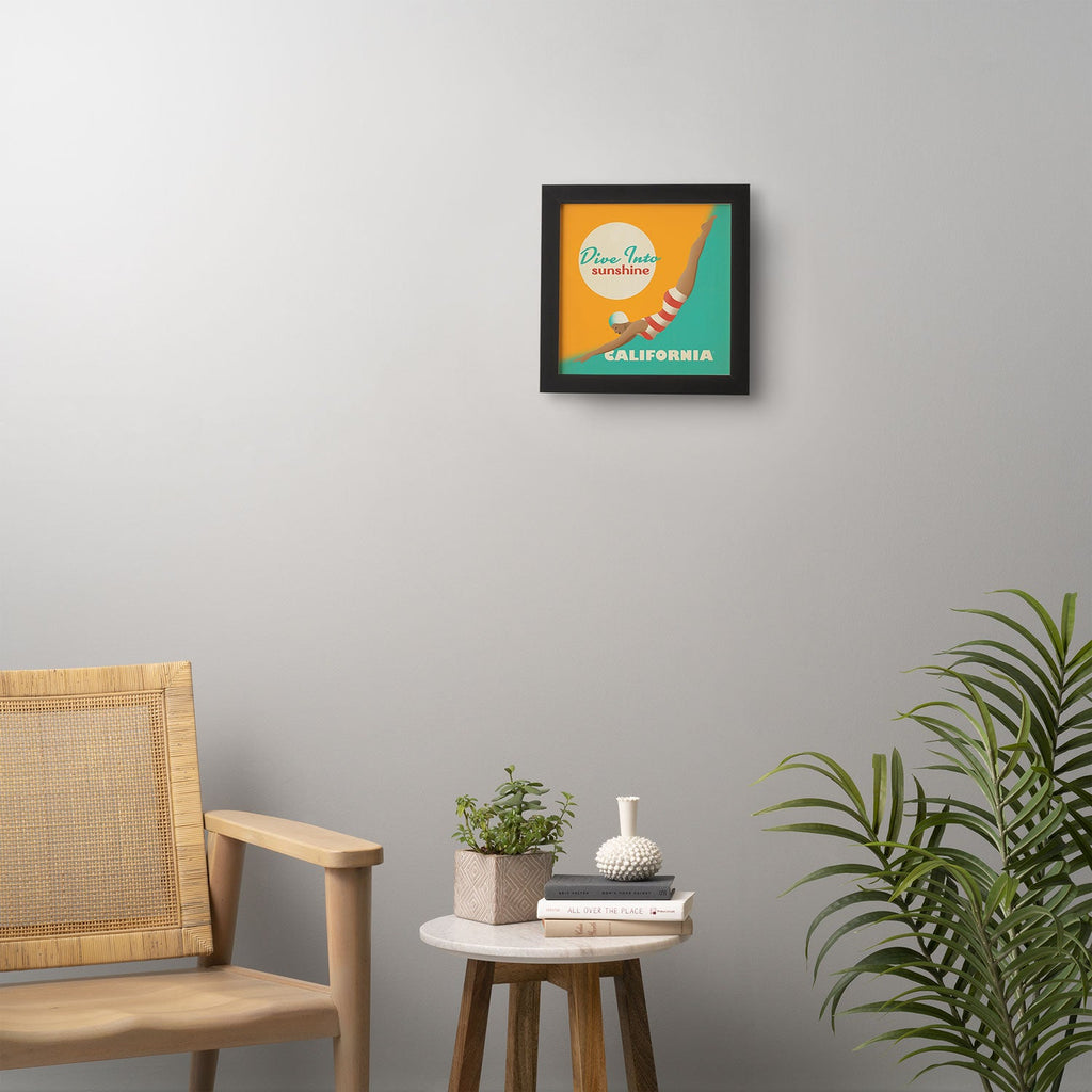 Anderson Design Group Dive California Framed Wall Art