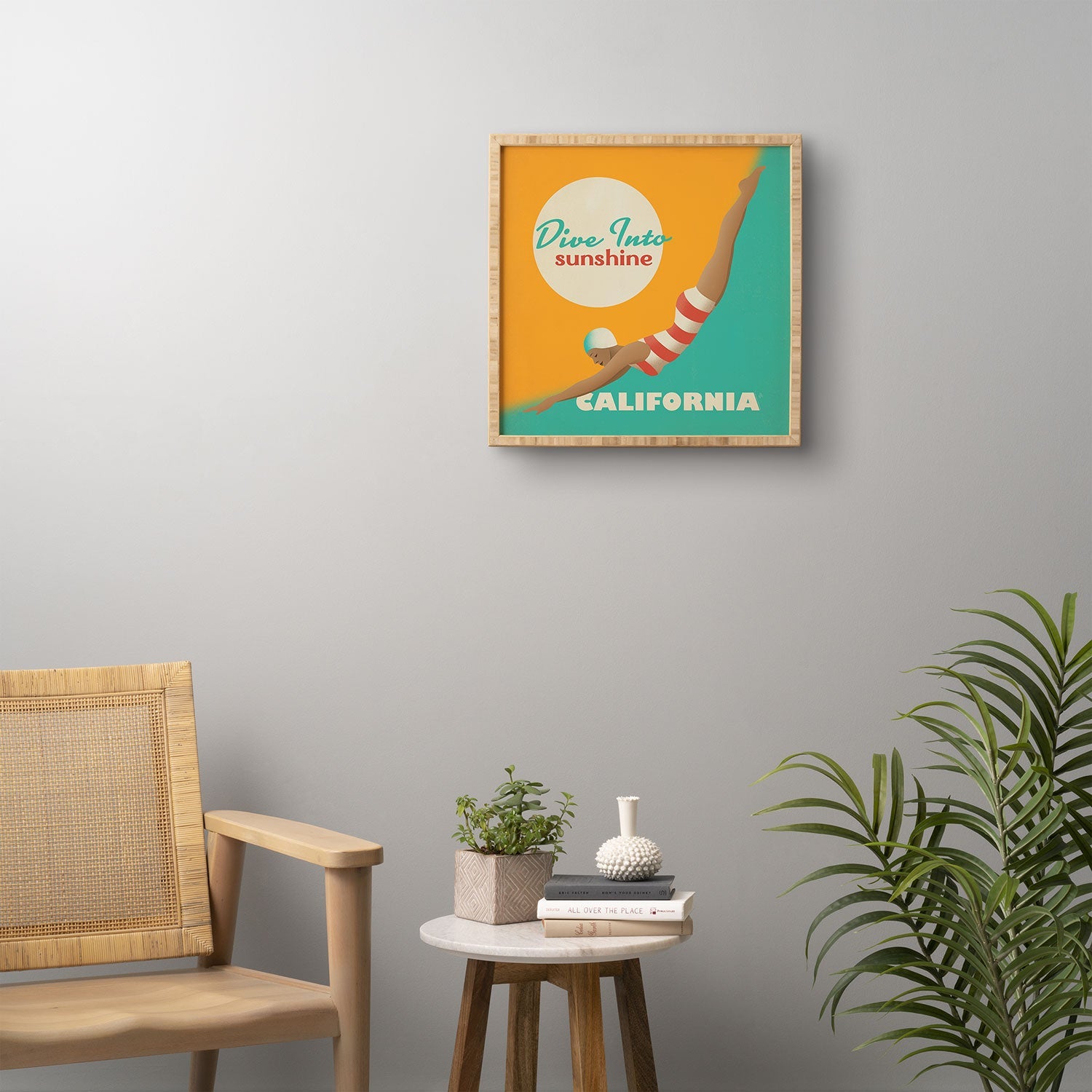 Anderson Design Group Dive California Framed Wall Art