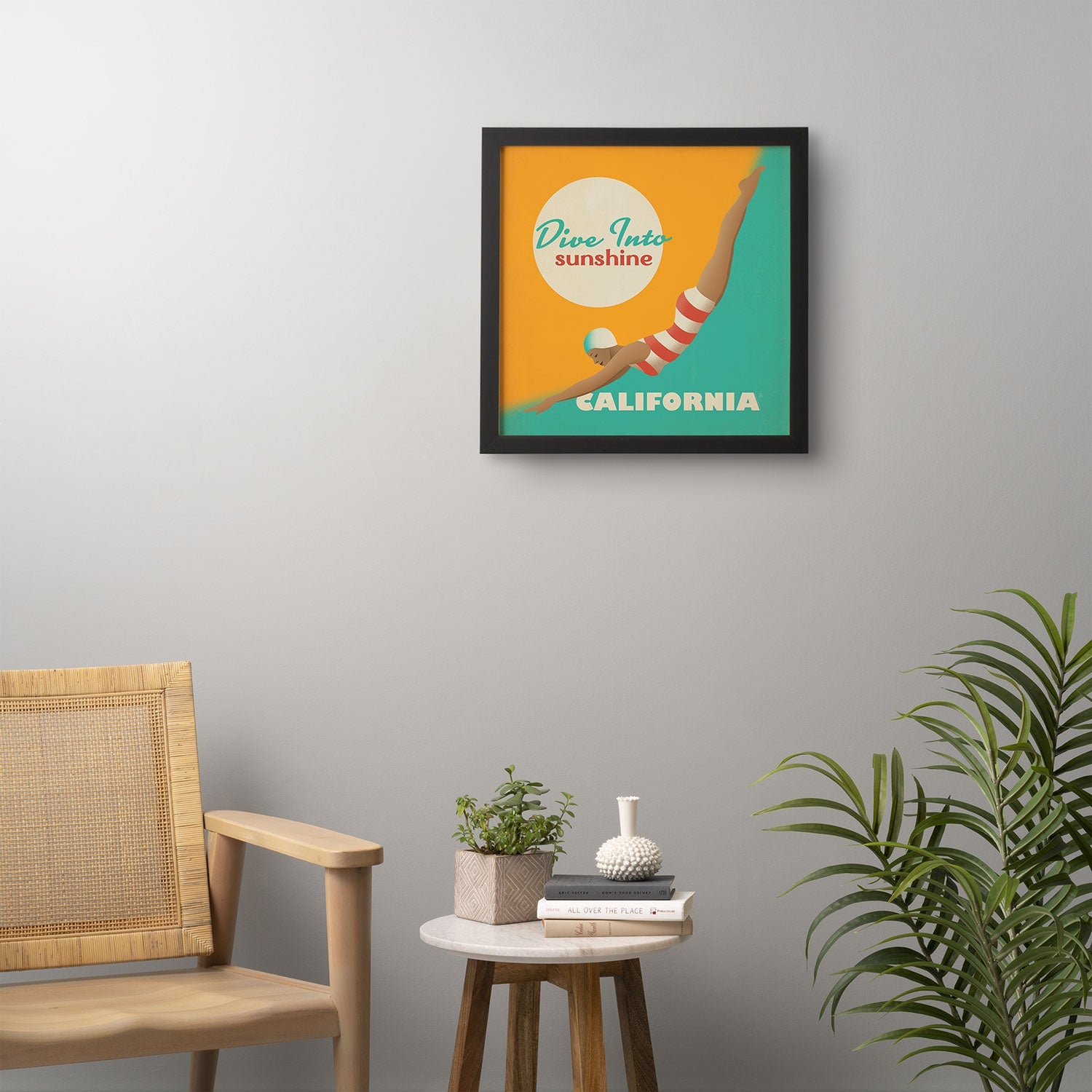 Anderson Design Group Dive California Framed Wall Art
