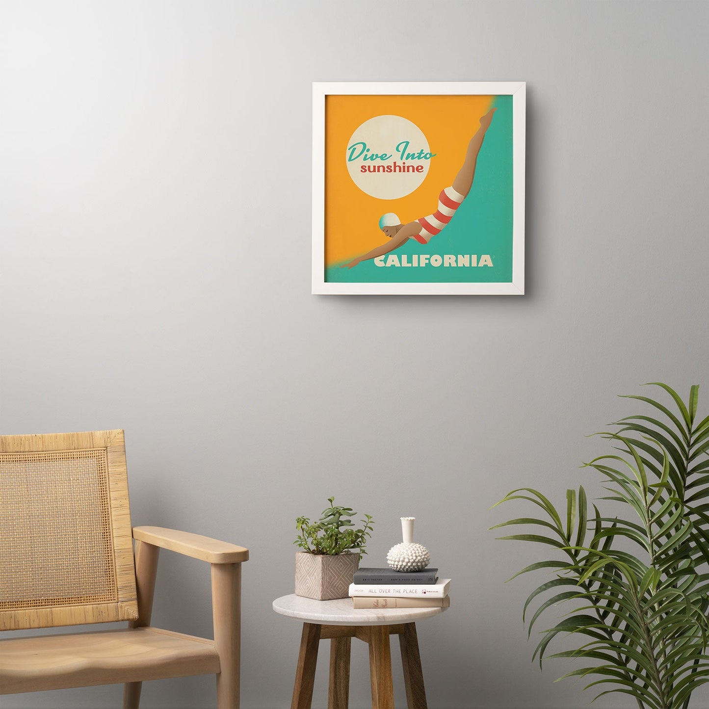 Anderson Design Group Dive California Framed Wall Art
