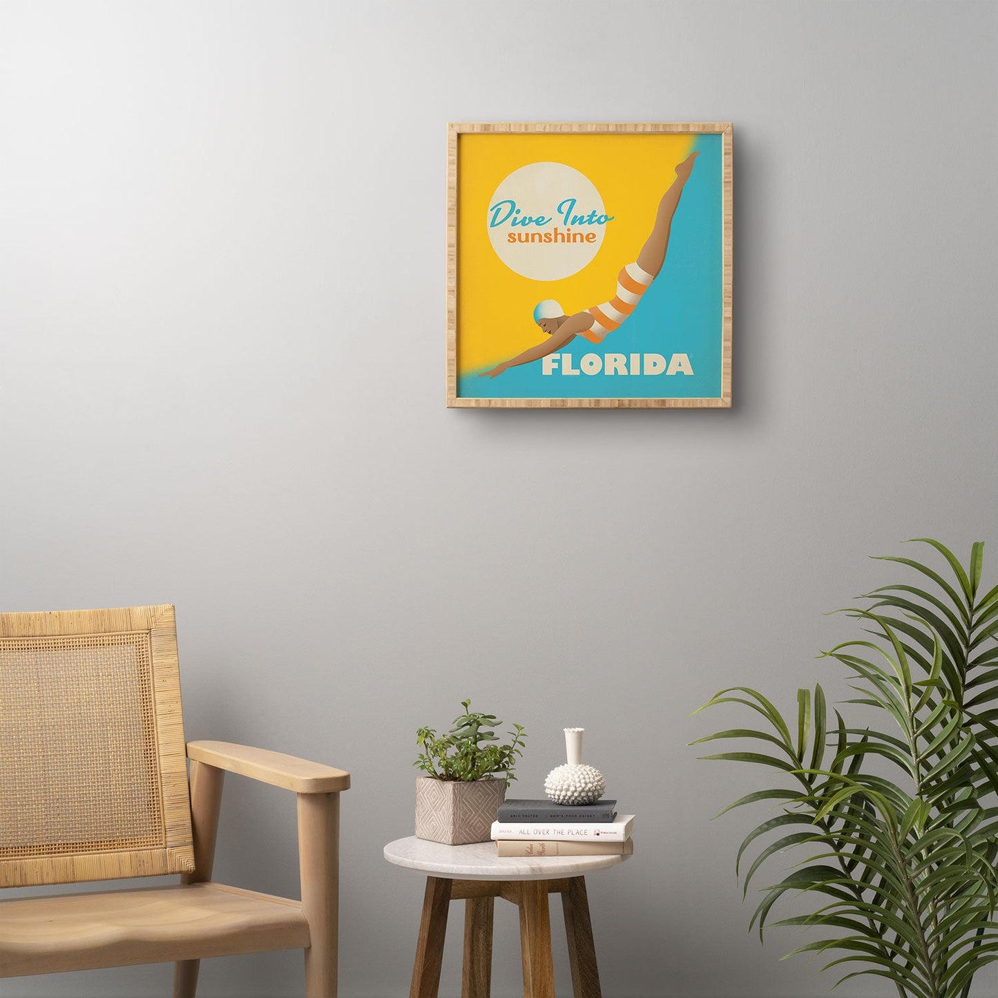 Anderson Design Group Dive Florida Framed Wall Art