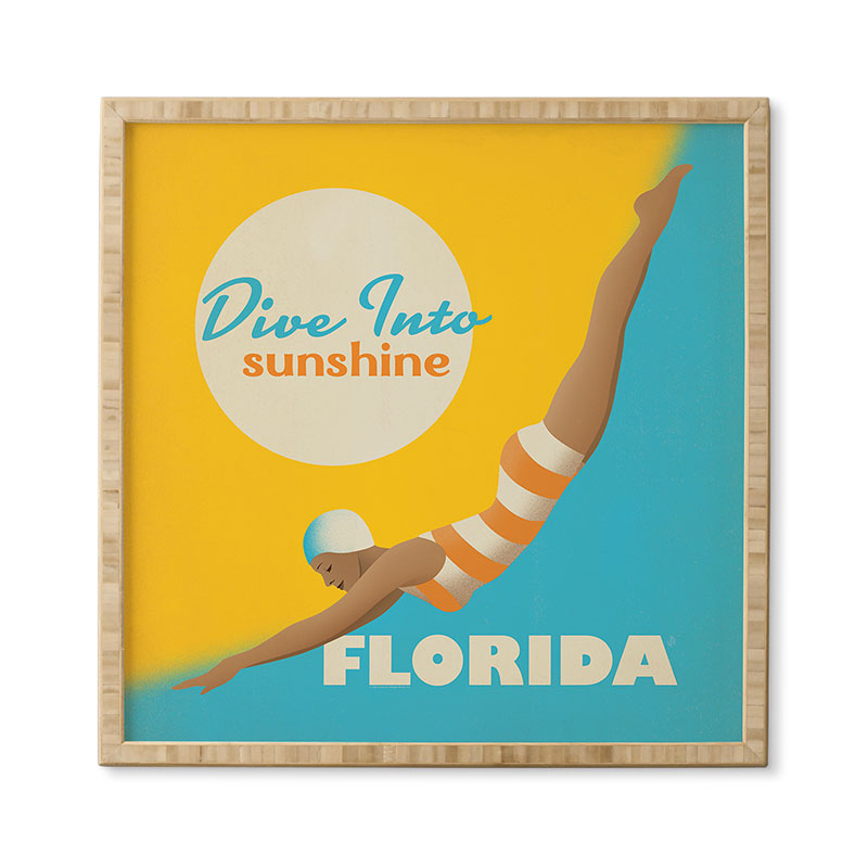 Anderson Design Group Dive Florida Framed Wall Art
