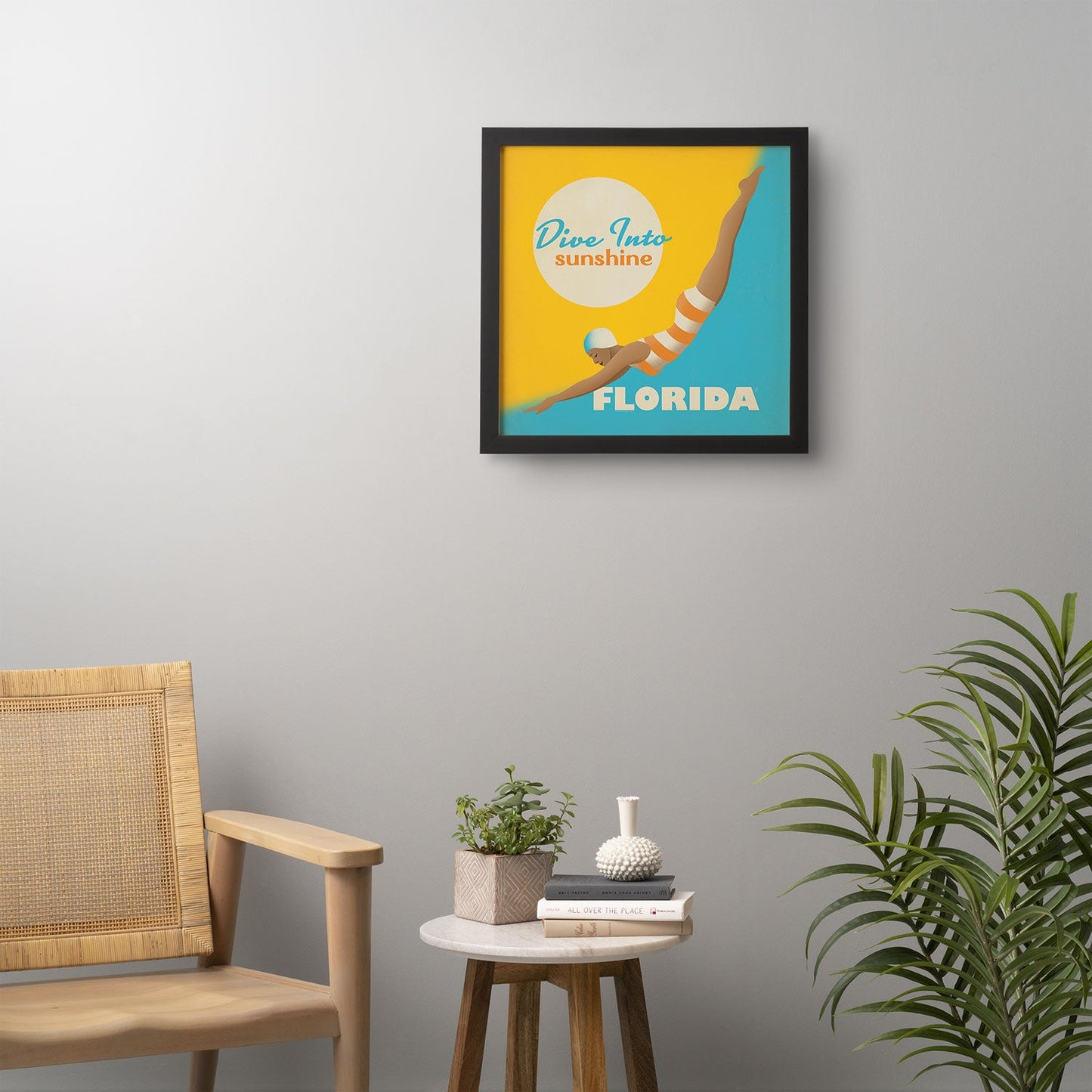 Anderson Design Group Dive Florida Framed Wall Art