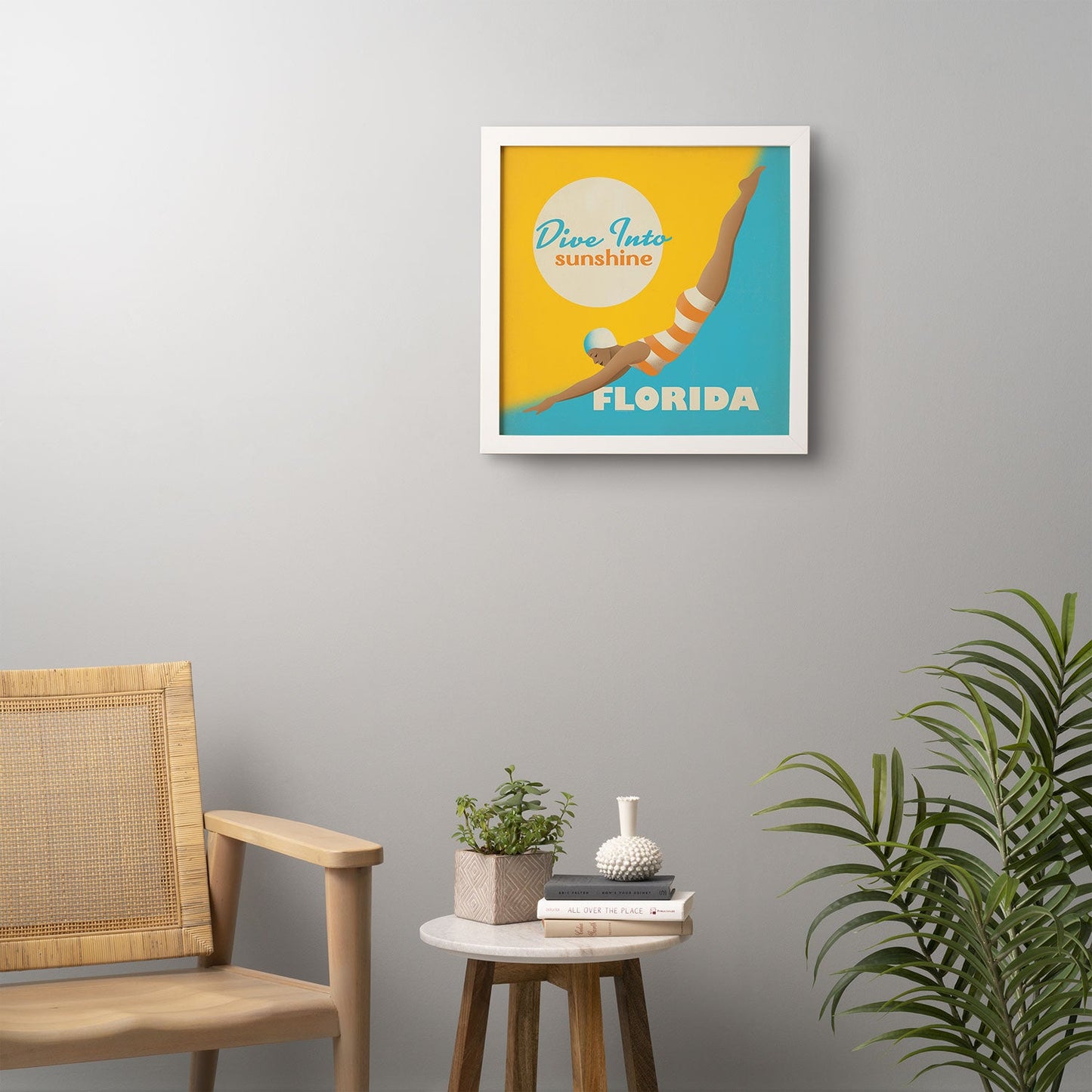 Anderson Design Group Dive Florida Framed Wall Art