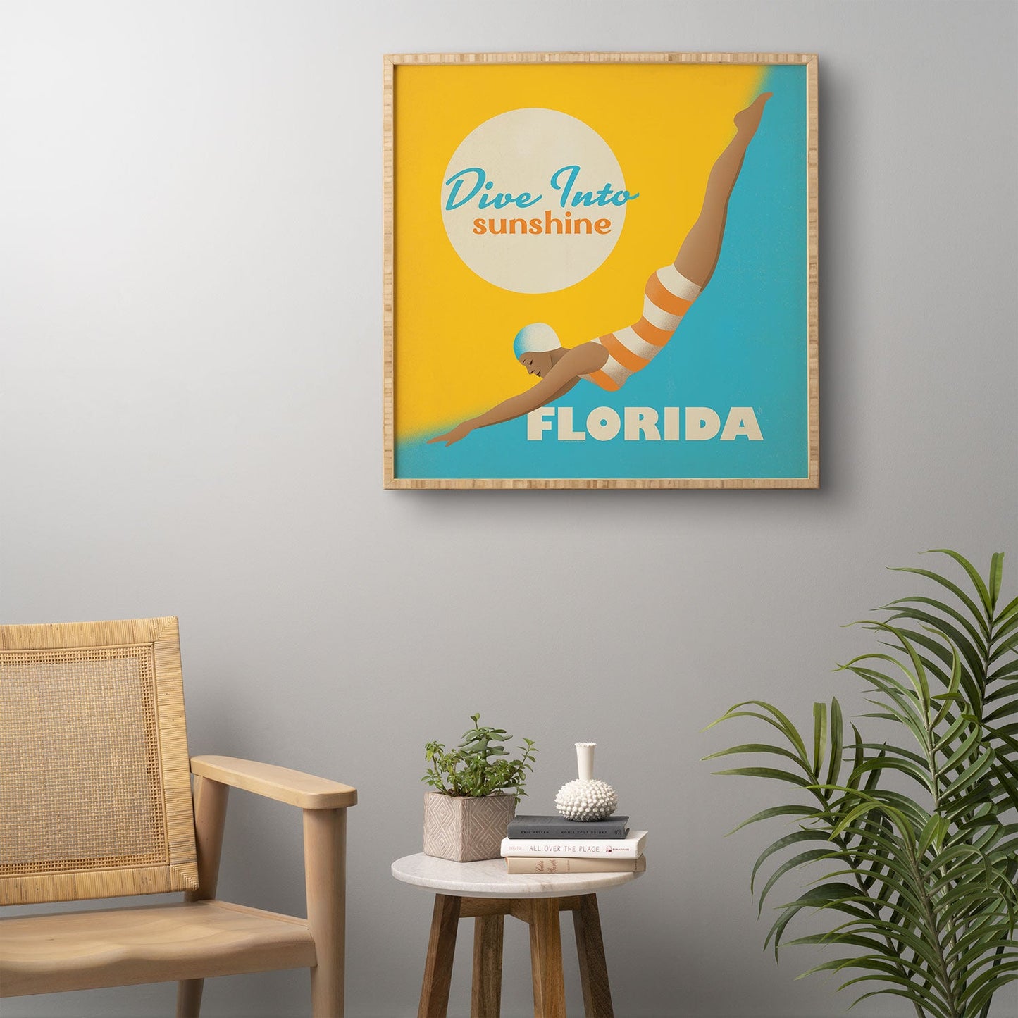 Anderson Design Group Dive Florida Framed Wall Art