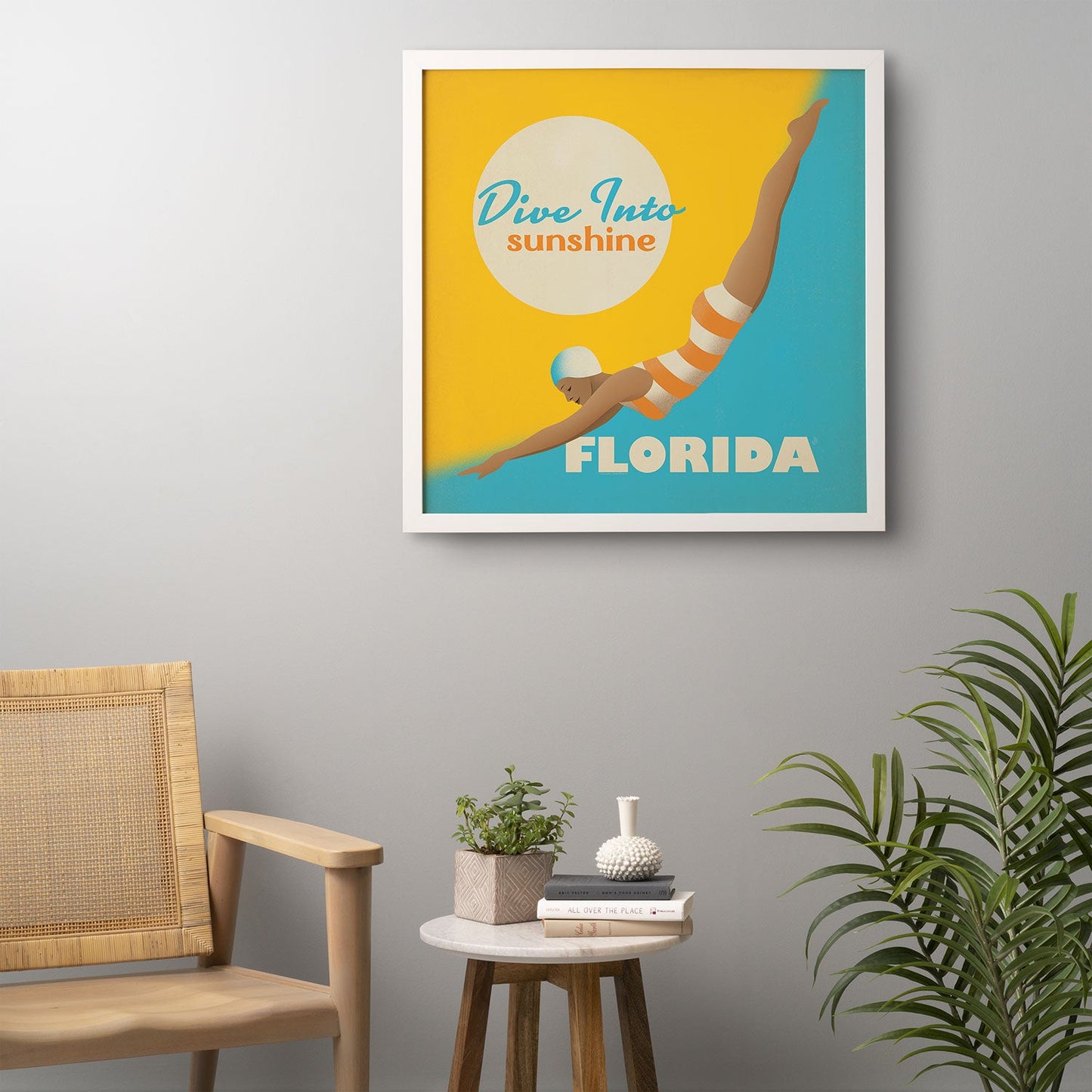 Anderson Design Group Dive Florida Framed Wall Art