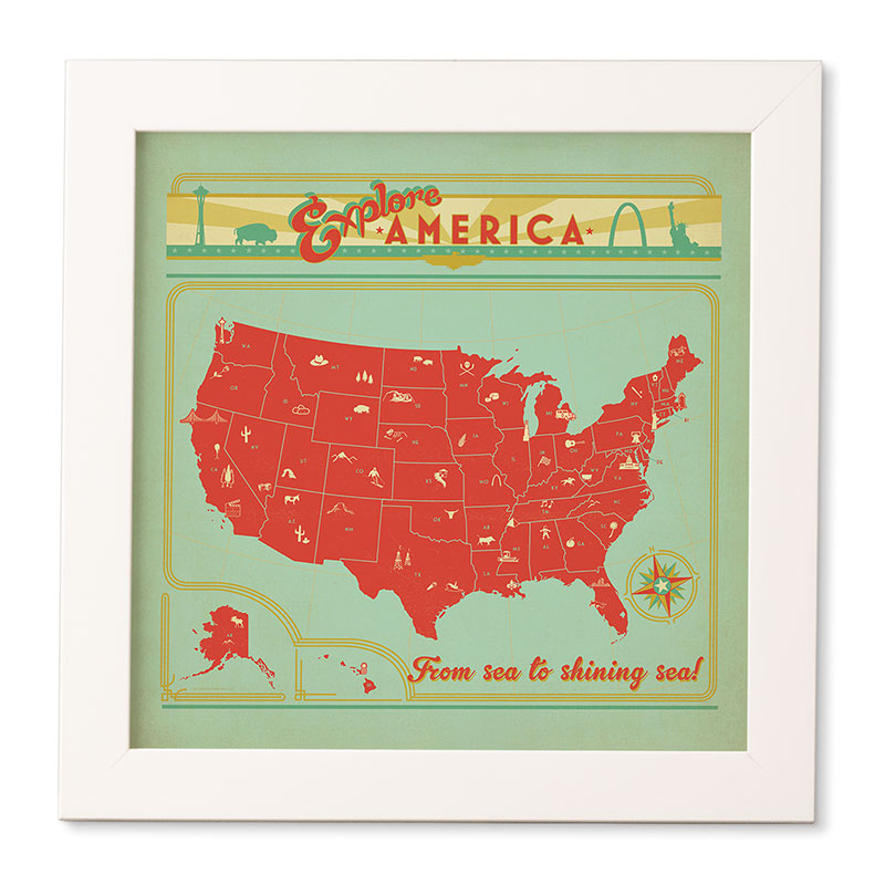 Anderson Design Group Explore America Framed Wall Art