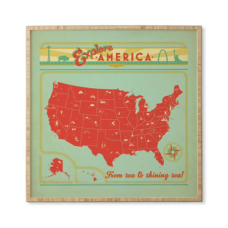 Anderson Design Group Explore America Framed Wall Art