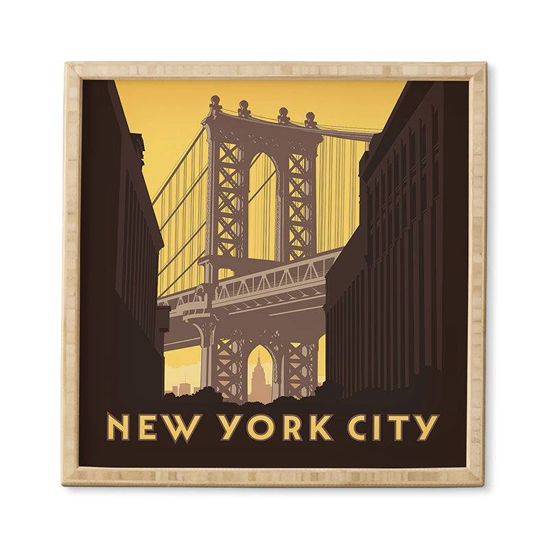 Anderson Design Group NYC Manhattan Bridge Framed Wall Art
