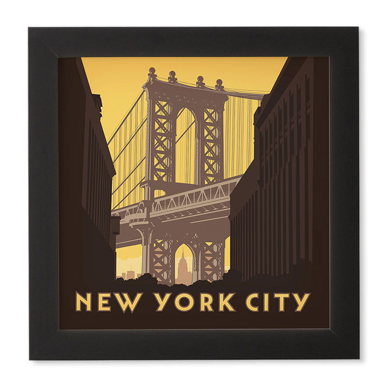 Anderson Design Group NYC Manhattan Bridge Framed Wall Art