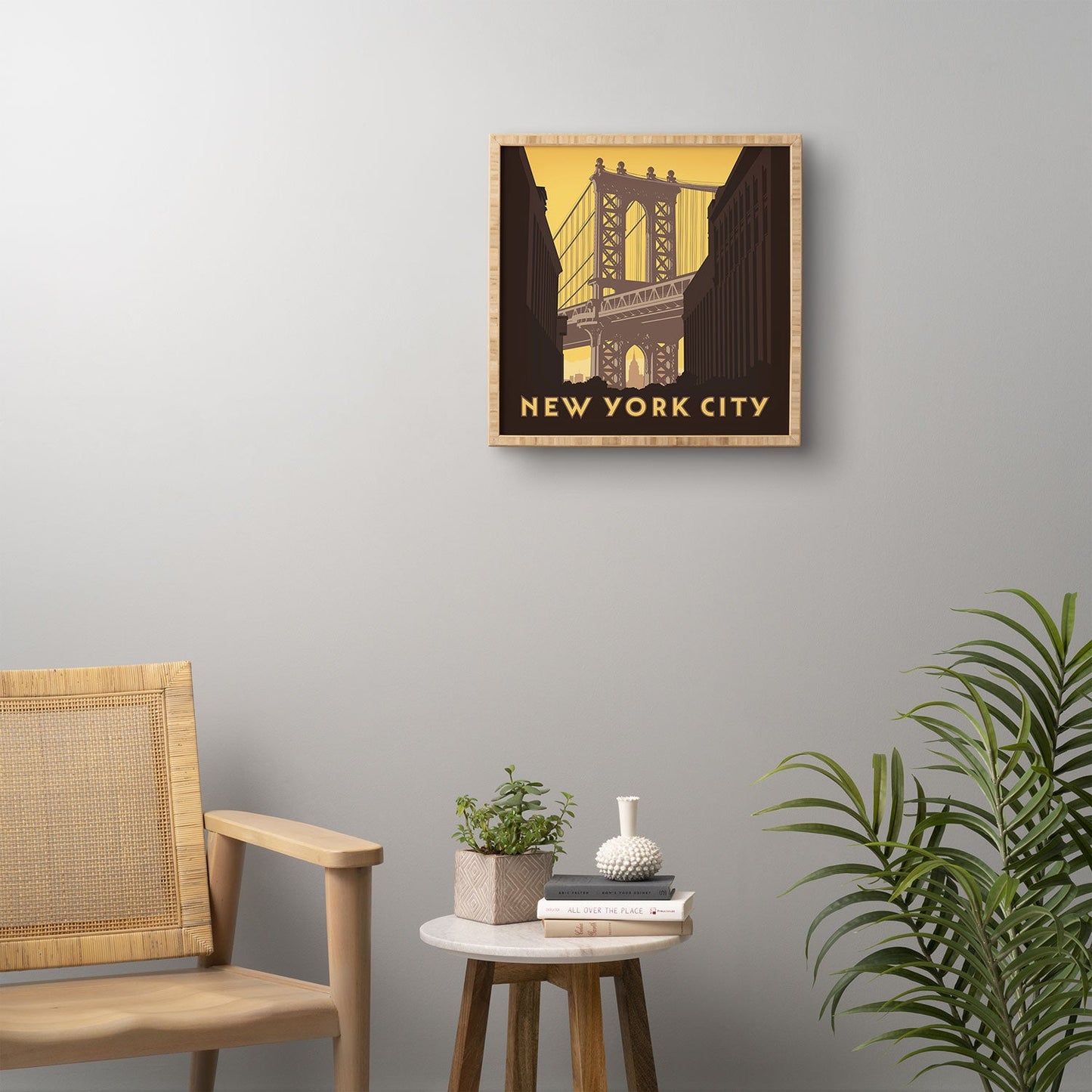 Anderson Design Group NYC Manhattan Bridge Framed Wall Art