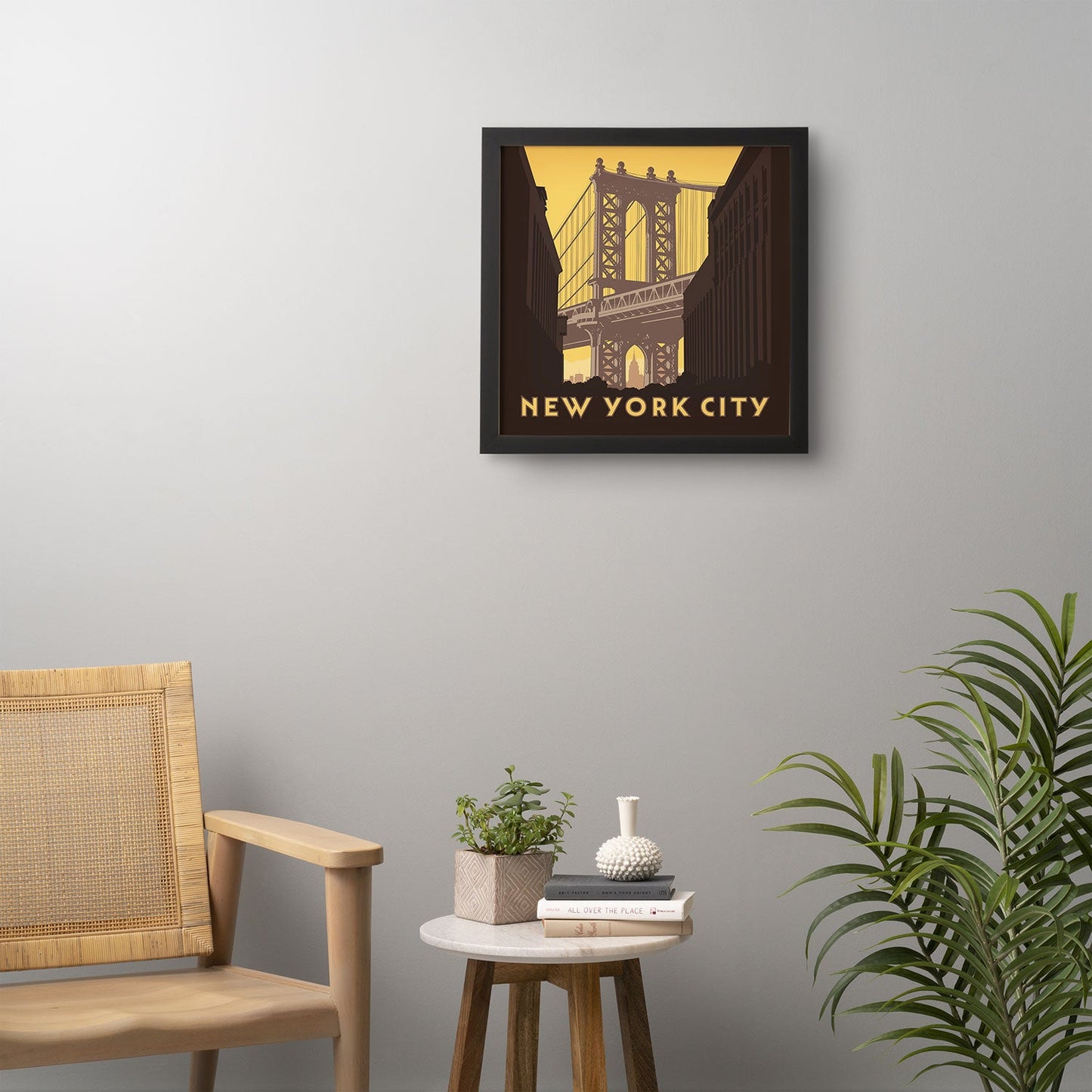 Anderson Design Group NYC Manhattan Bridge Framed Wall Art