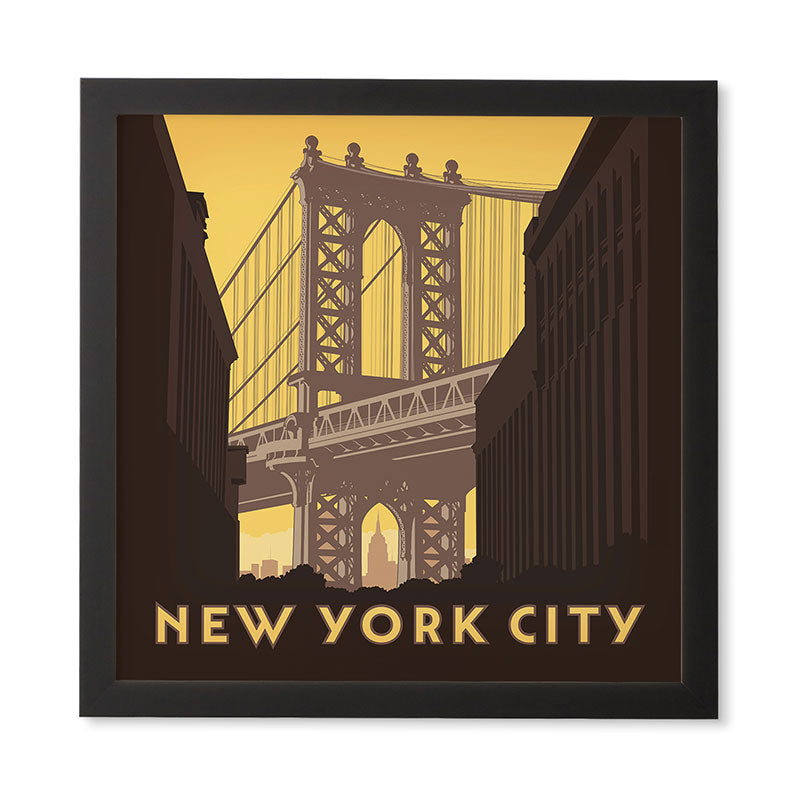 Anderson Design Group NYC Manhattan Bridge Framed Wall Art