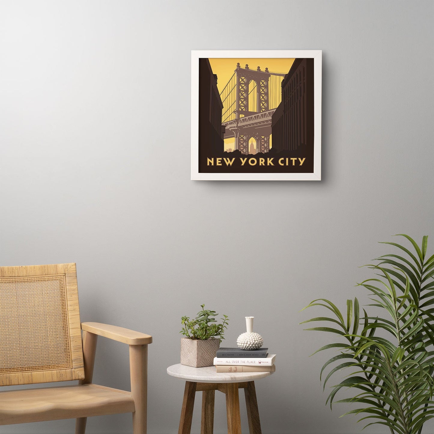 Anderson Design Group NYC Manhattan Bridge Framed Wall Art
