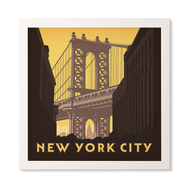 Anderson Design Group NYC Manhattan Bridge Framed Wall Art
