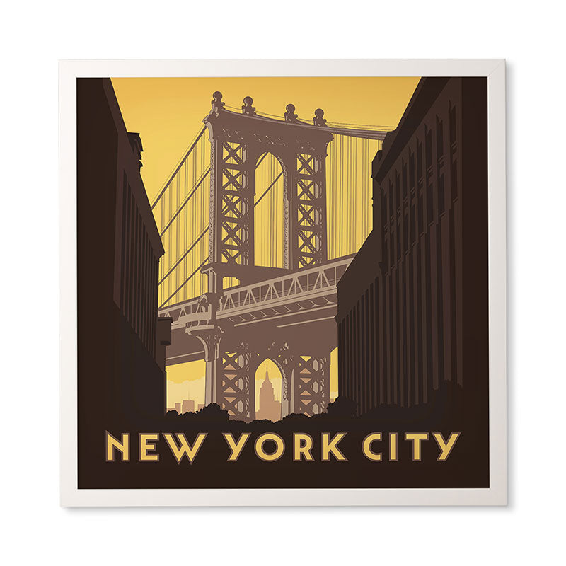 Anderson Design Group NYC Manhattan Bridge Framed Wall Art