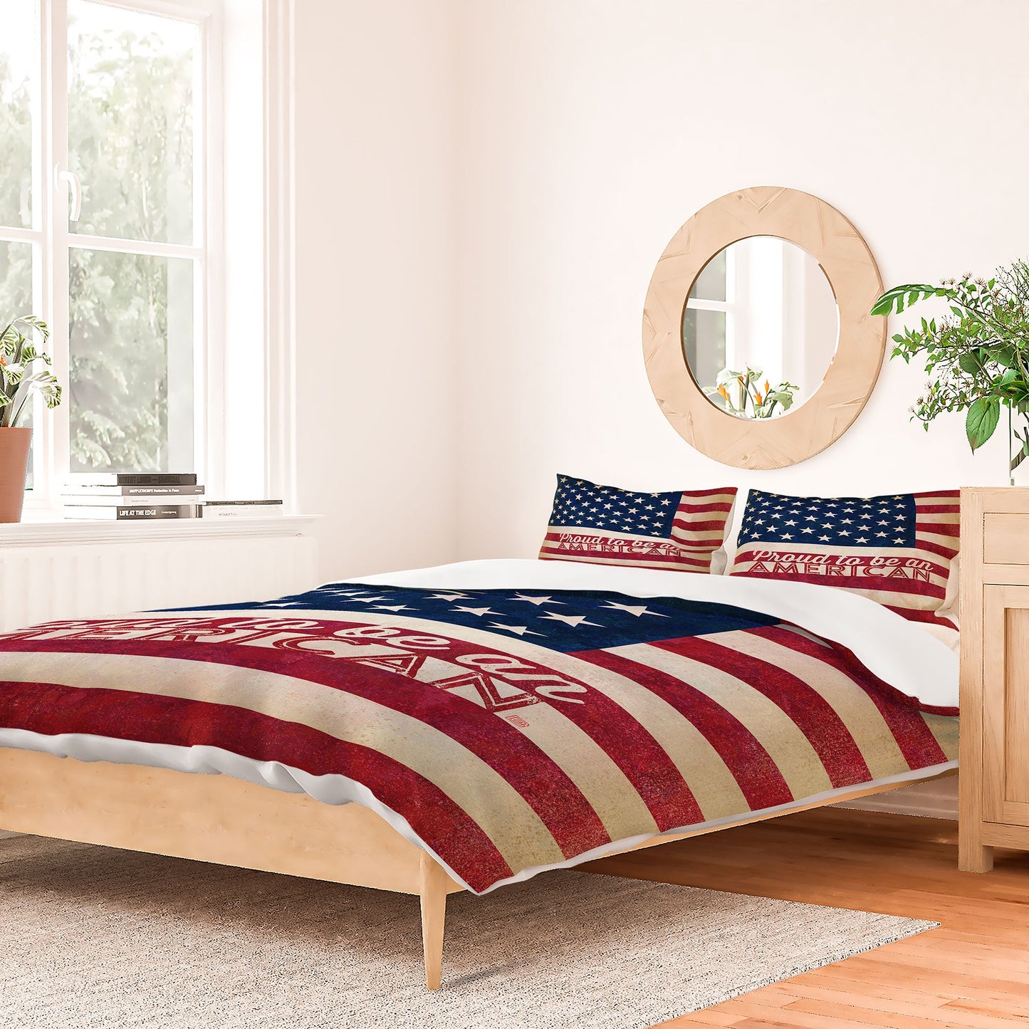 Anderson Design Group Proud To Be An American Flag Duvet Cover