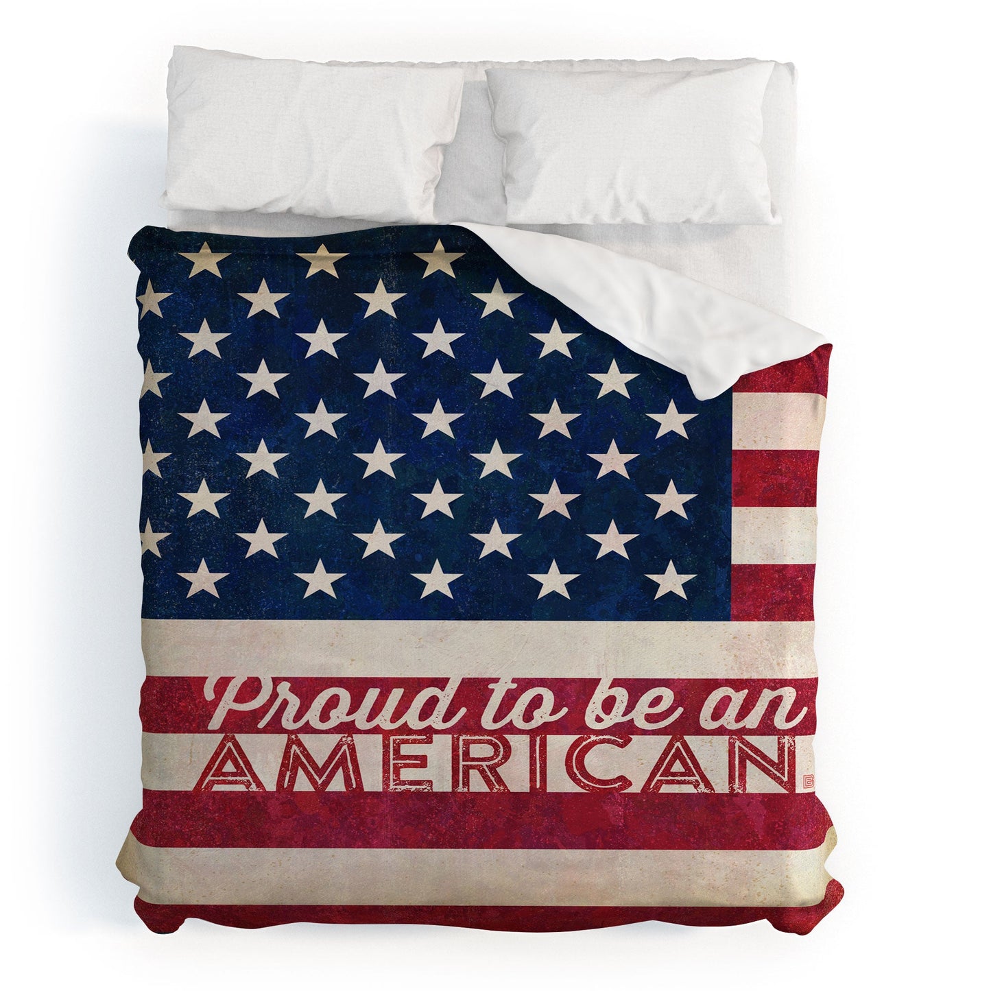 Anderson Design Group Proud To Be An American Flag Duvet Cover