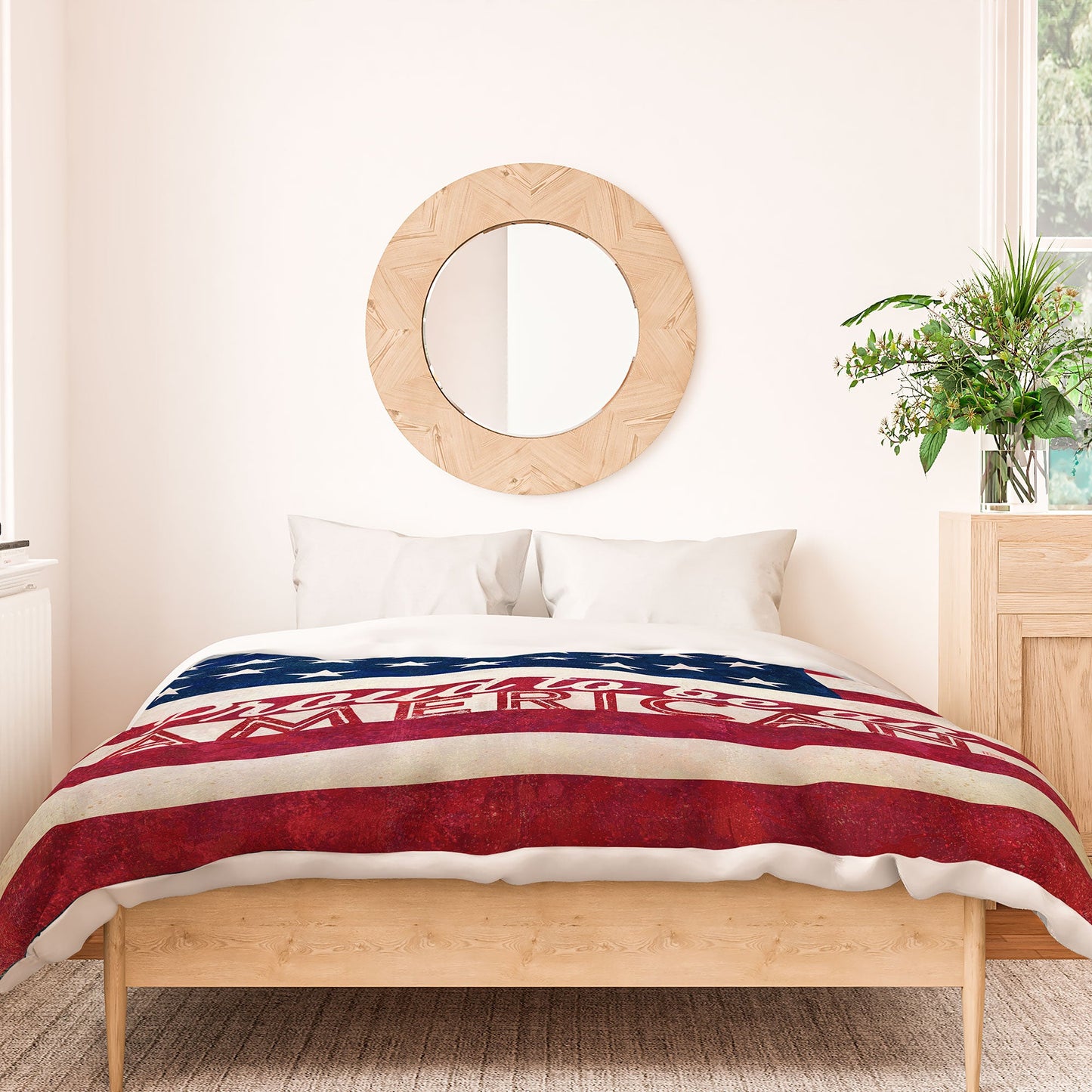 Anderson Design Group Proud To Be An American Flag Duvet Cover
