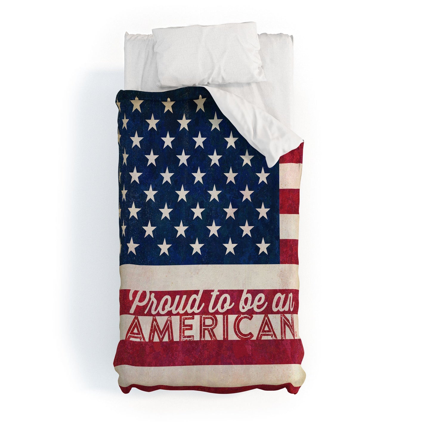 Anderson Design Group Proud To Be An American Flag Duvet Cover