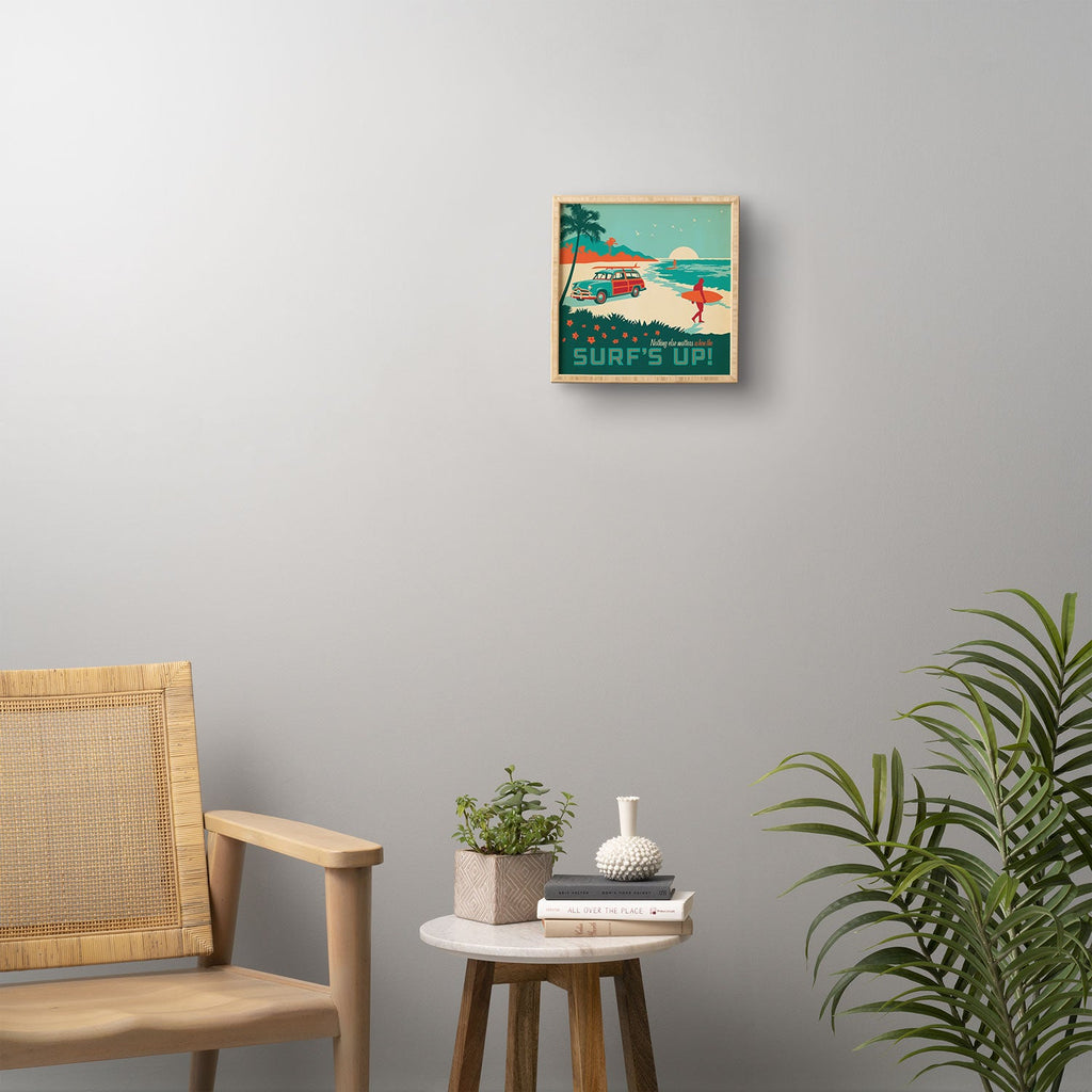 Anderson Design Group Surfs Up Framed Wall Art