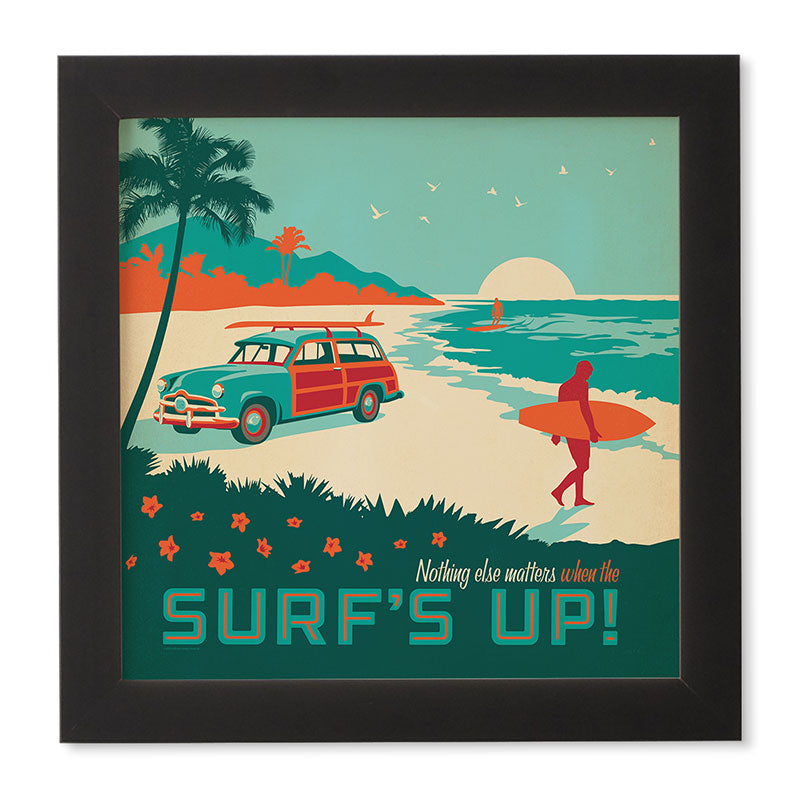 Anderson Design Group Surfs Up Framed Wall Art