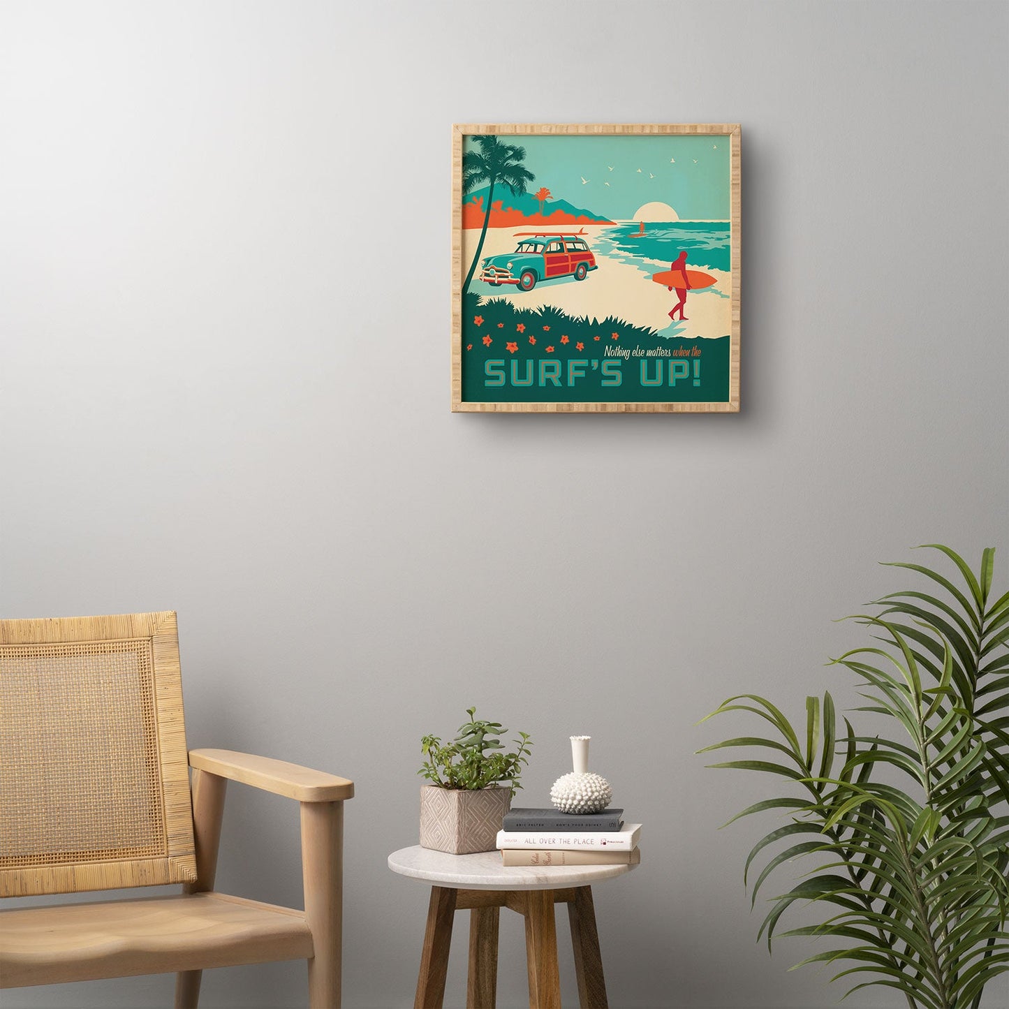 Anderson Design Group Surfs Up Framed Wall Art