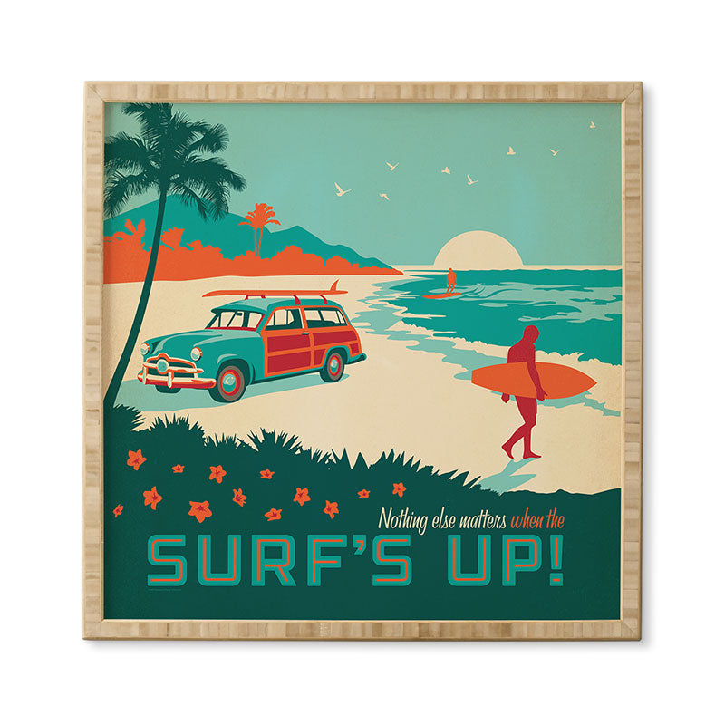 Anderson Design Group Surfs Up Framed Wall Art