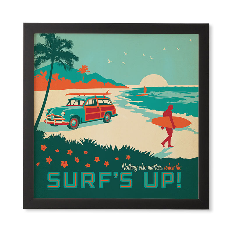 Anderson Design Group Surfs Up Framed Wall Art