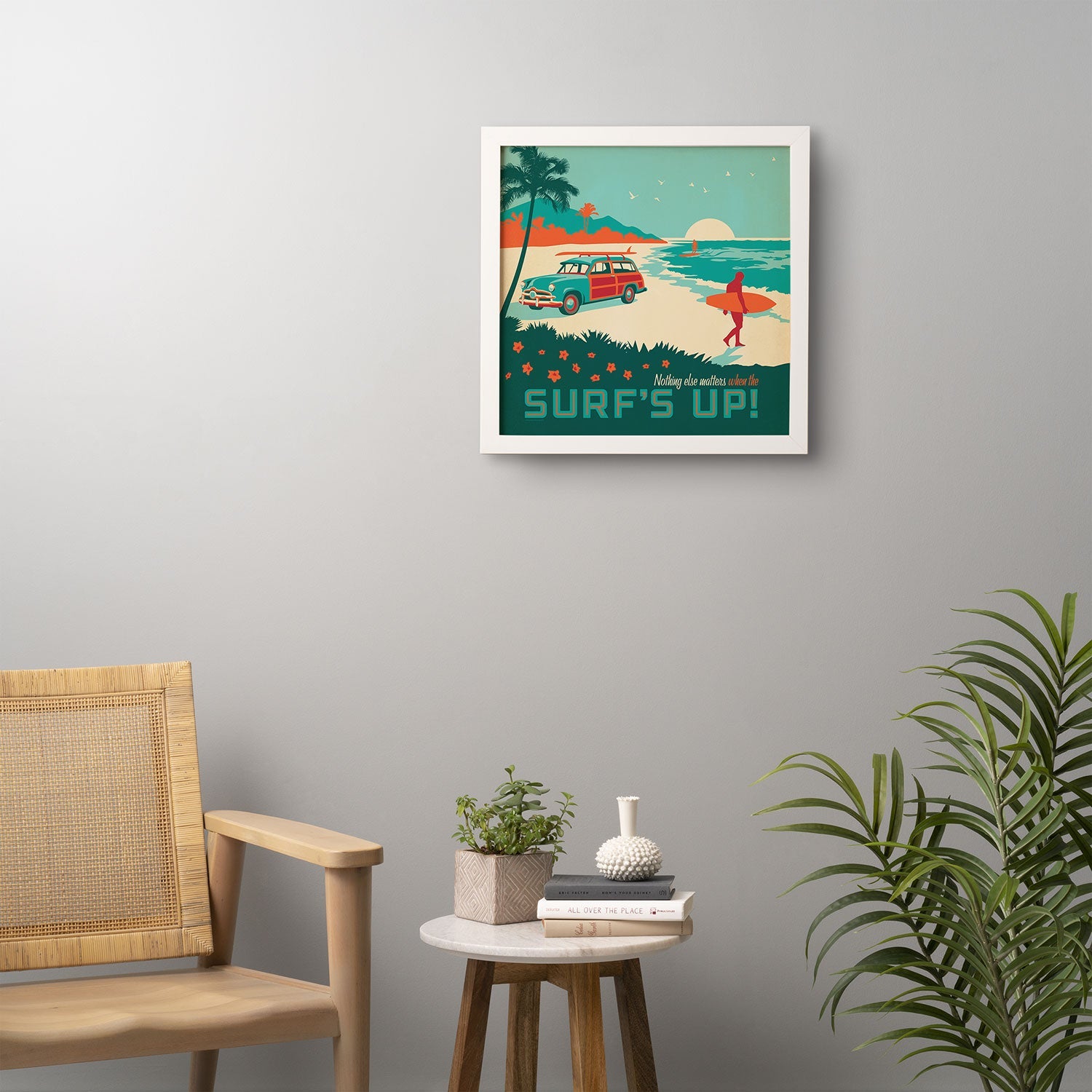 Anderson Design Group Surfs Up Framed Wall Art