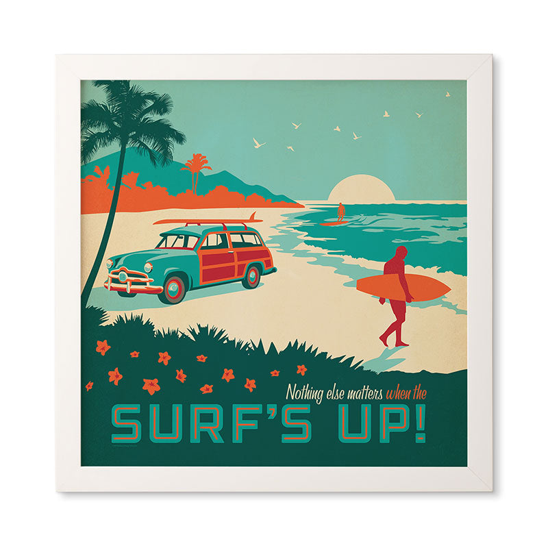 Anderson Design Group Surfs Up Framed Wall Art