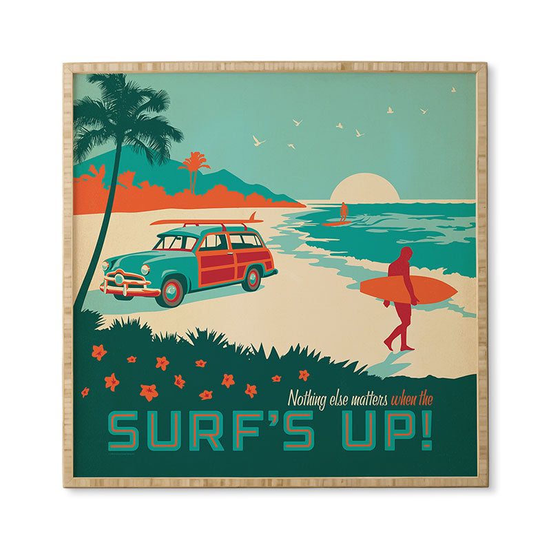 Anderson Design Group Surfs Up Framed Wall Art