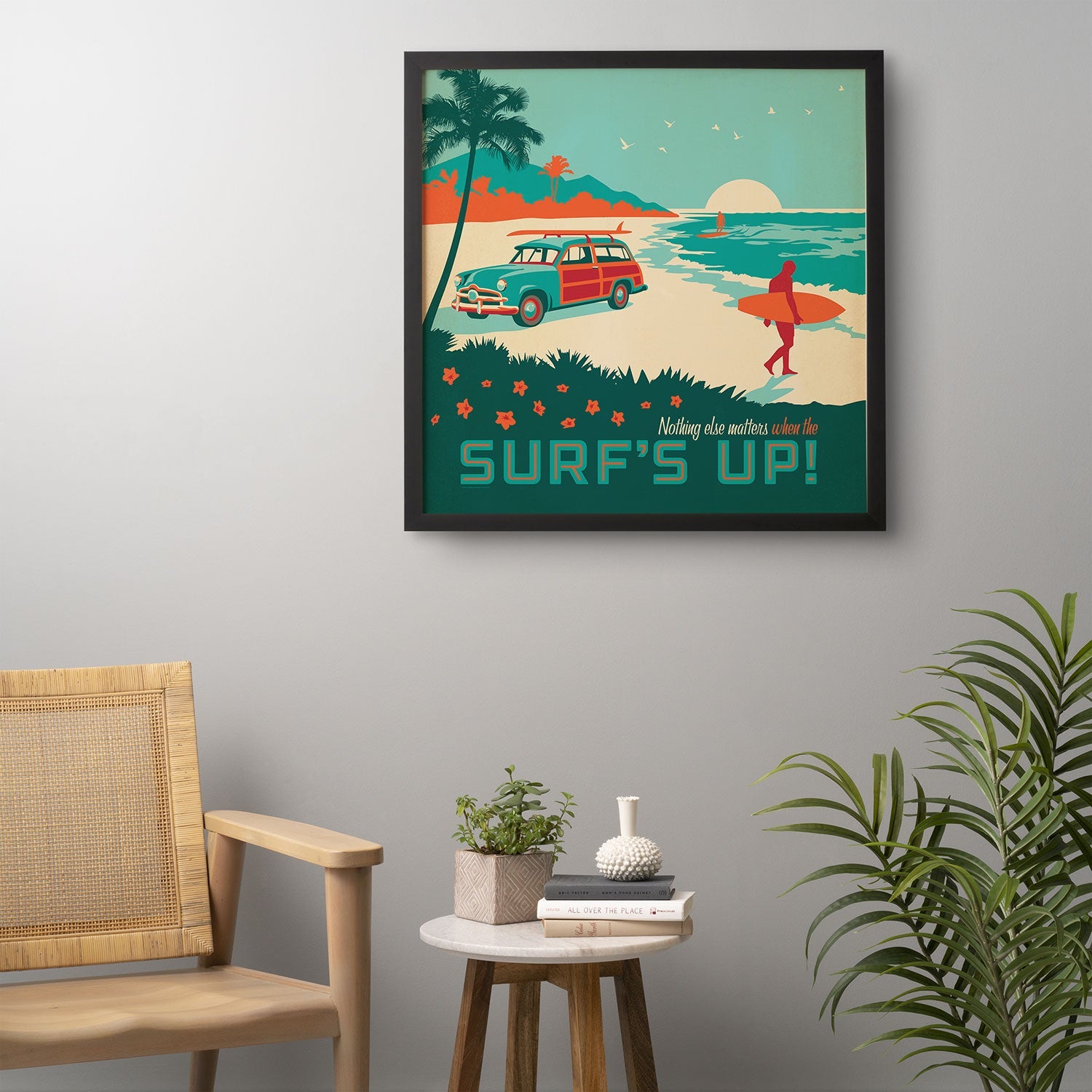 Anderson Design Group Surfs Up Framed Wall Art
