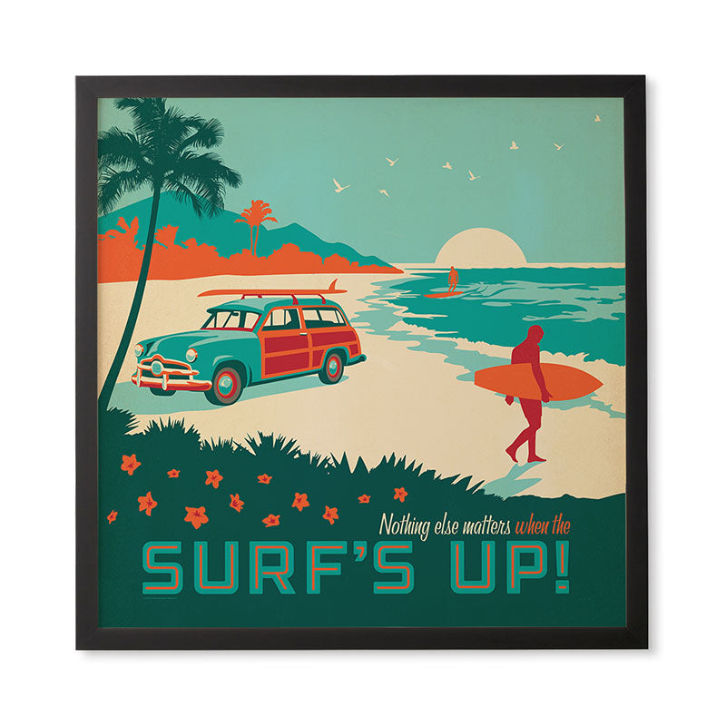 Anderson Design Group Surfs Up Framed Wall Art