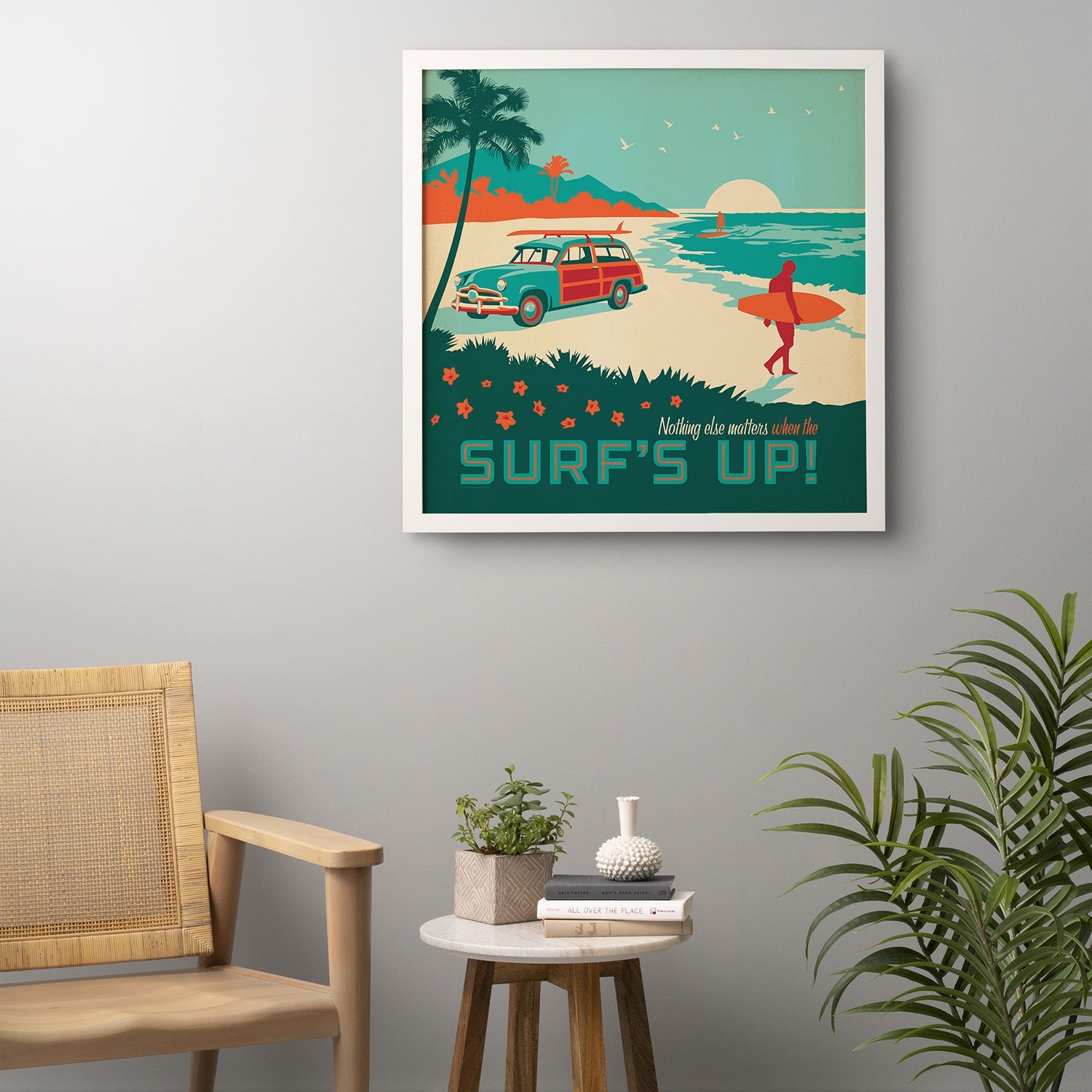 Anderson Design Group Surfs Up Framed Wall Art