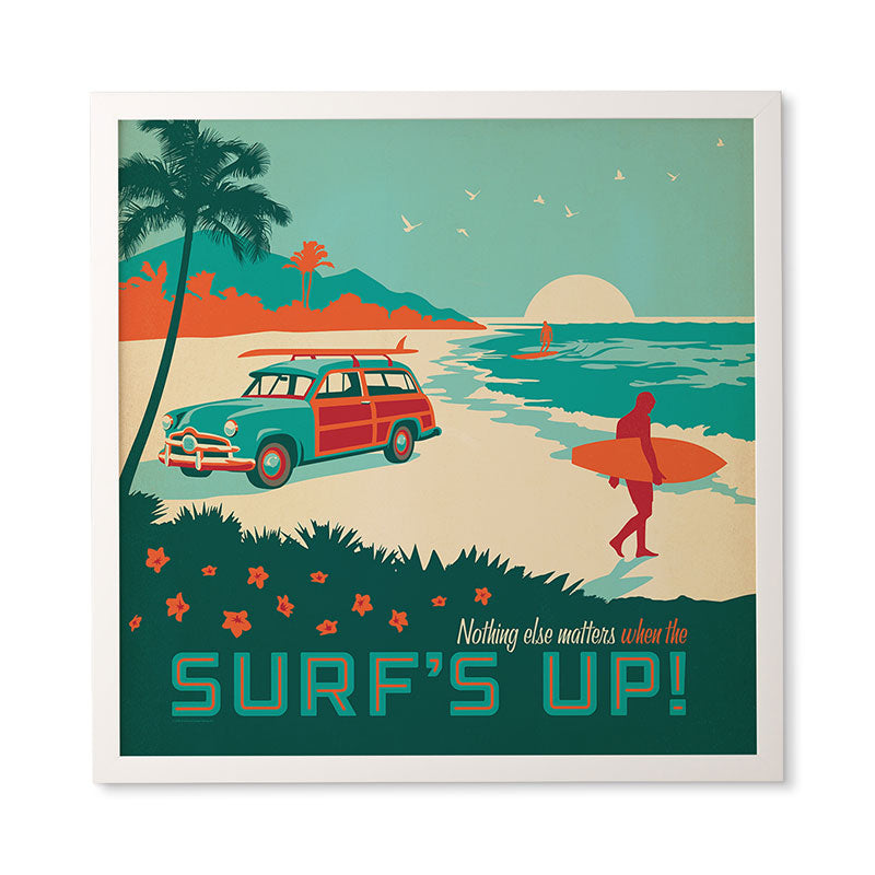 Anderson Design Group Surfs Up Framed Wall Art