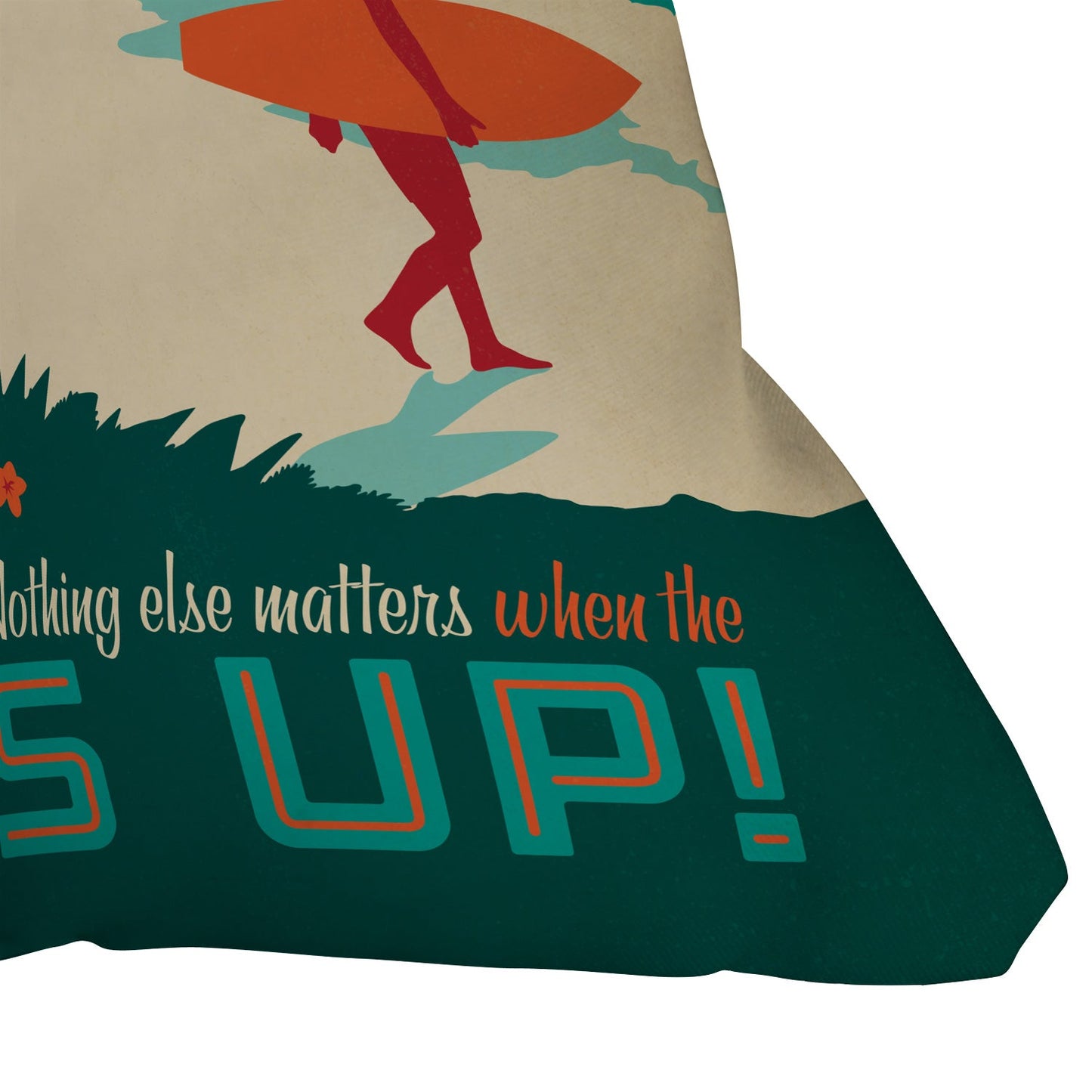 Anderson Design Group Surfs Up Throw Pillow