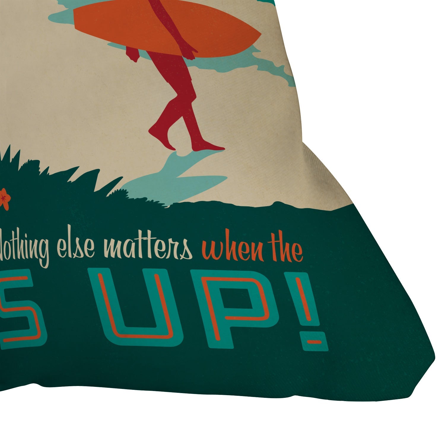 Anderson Design Group Surfs Up Throw Pillow