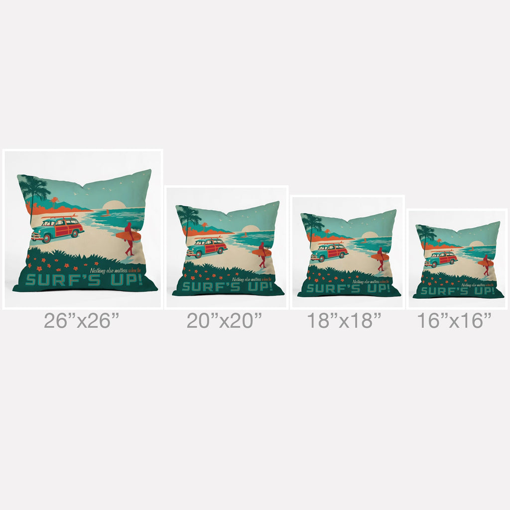 Anderson Design Group Surfs Up Throw Pillow