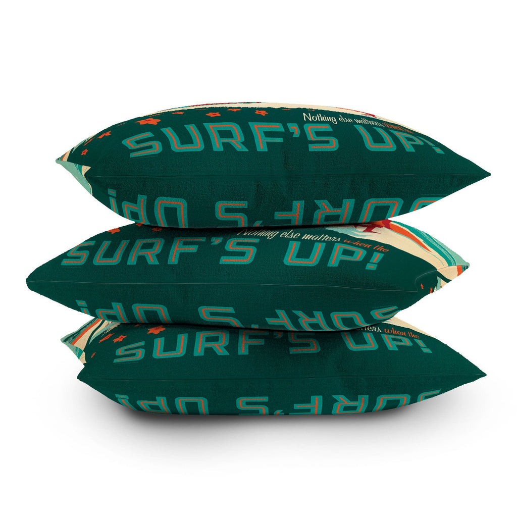 Anderson Design Group Surfs Up Throw Pillow